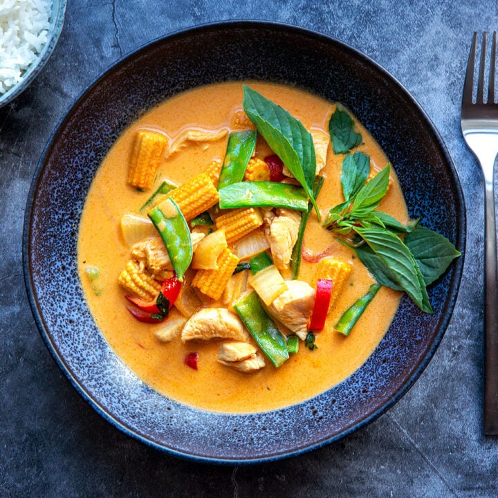 Curry Nudeln mit Gemüse &amp; Krabben - Madame Cuisine