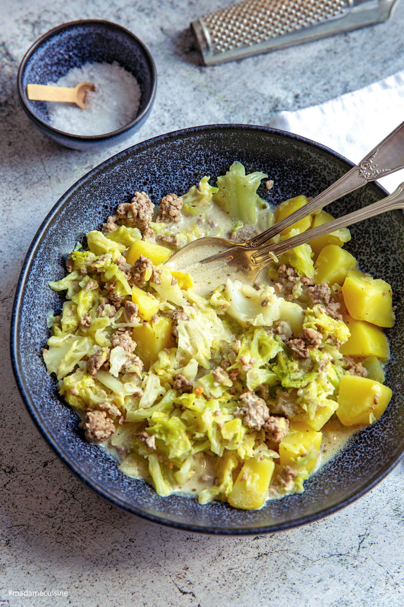 wirsing mit hackfleisch und kartoffeln