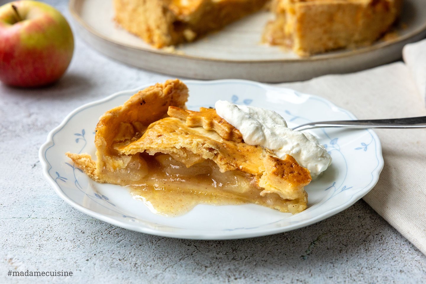 Apple Pie - Amerikanischer Apfelkuchen | Madame Cuisine Rezept