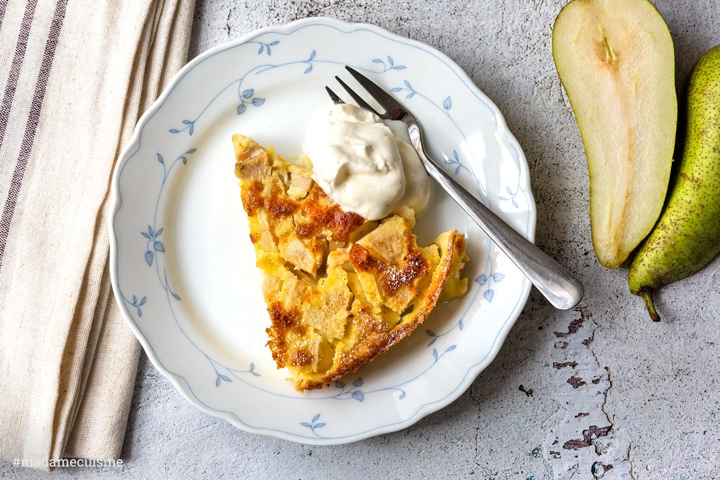 Clafoutis mit Birnen | Madame Cuisine Rezept