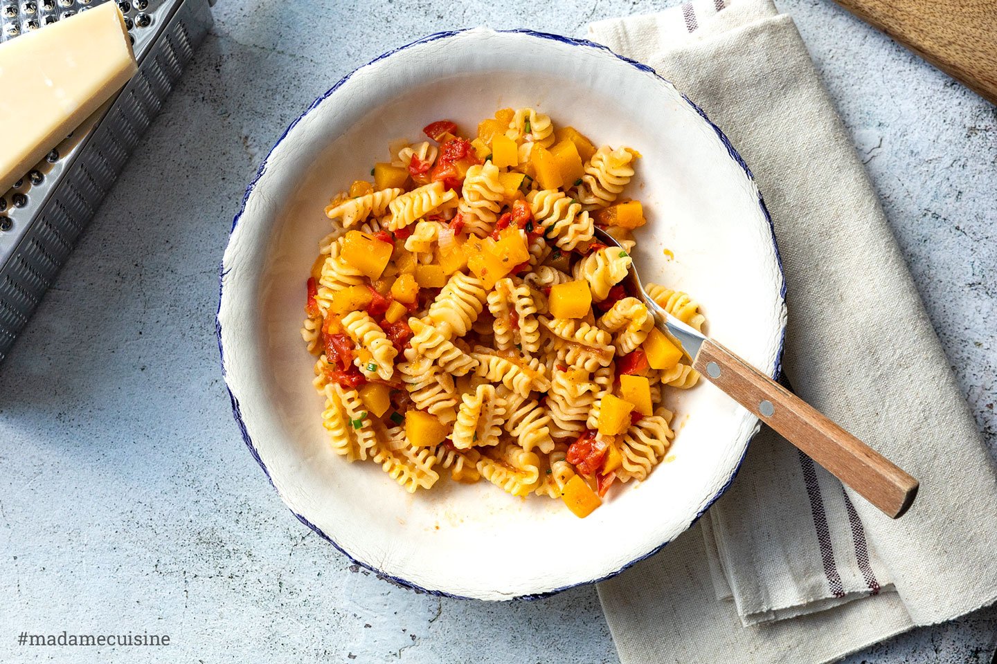 Pasta mit Kürbis-Sugo | Madame Cuisine Rezept