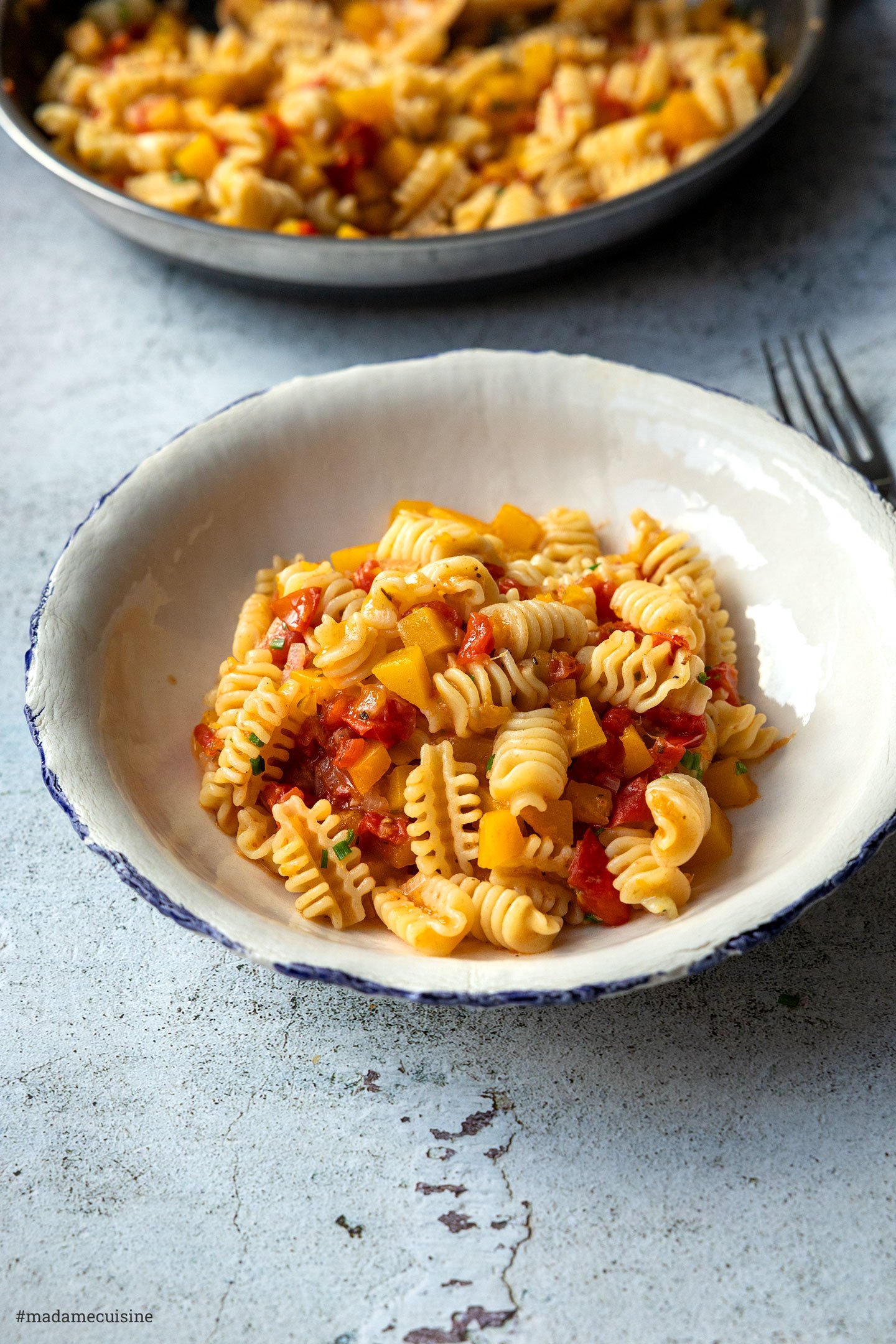Pasta mit Kürbis-Sugo | Madame Cuisine Rezept