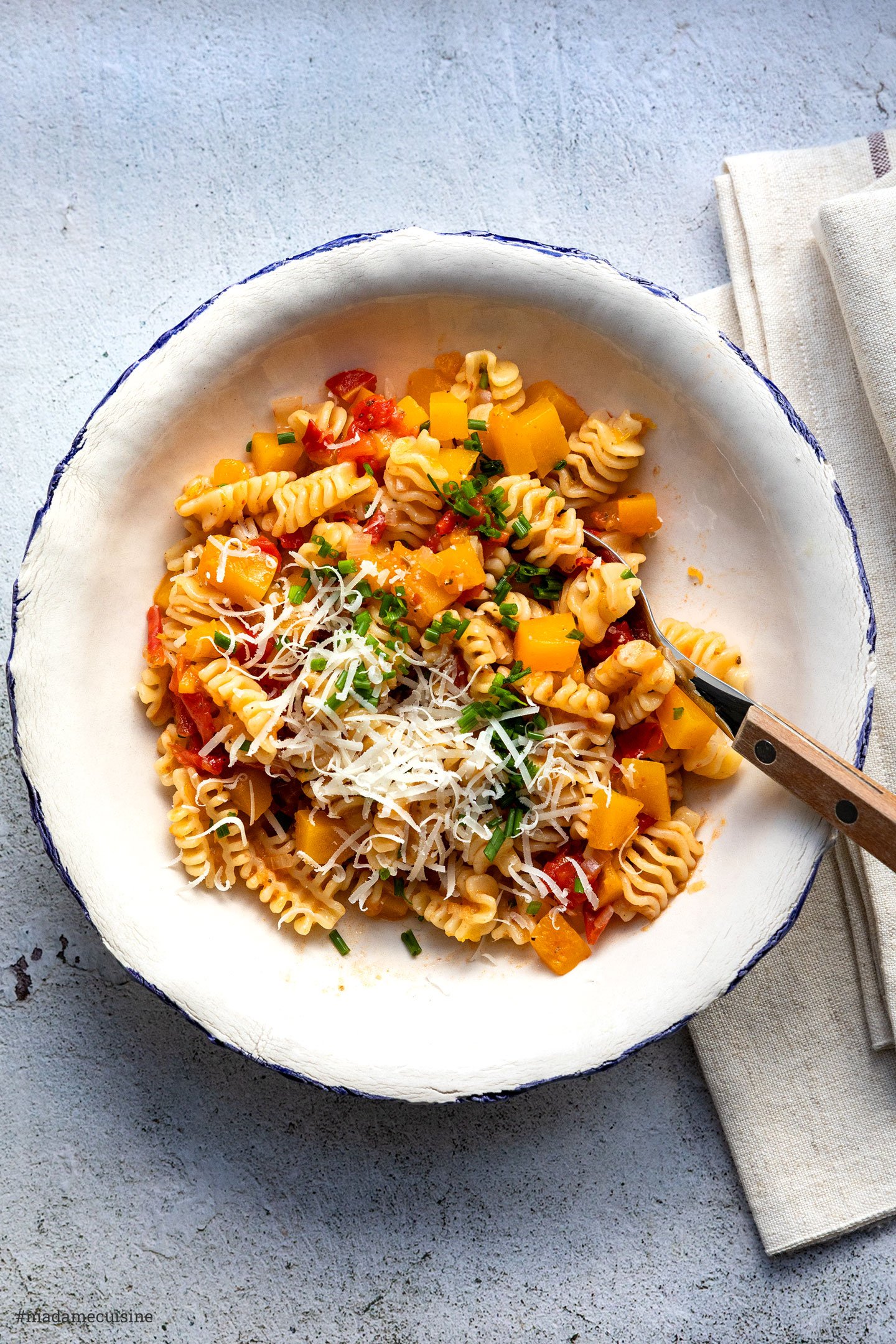 Pasta mit Kürbis-Sugo | Madame Cuisine Rezept