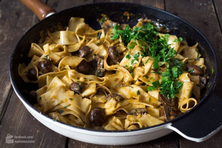 Nudel-Pilz-Pfanne | Madame Cuisine Rezept