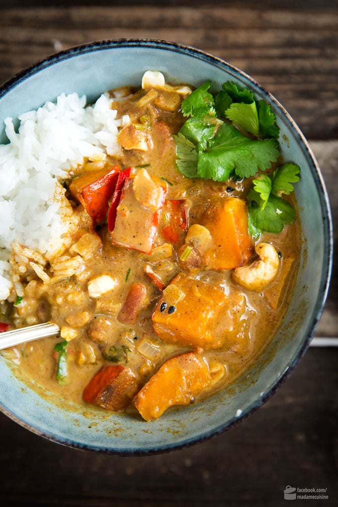 Kürbis-Curry mit Kokosmilch - Madame Cuisine