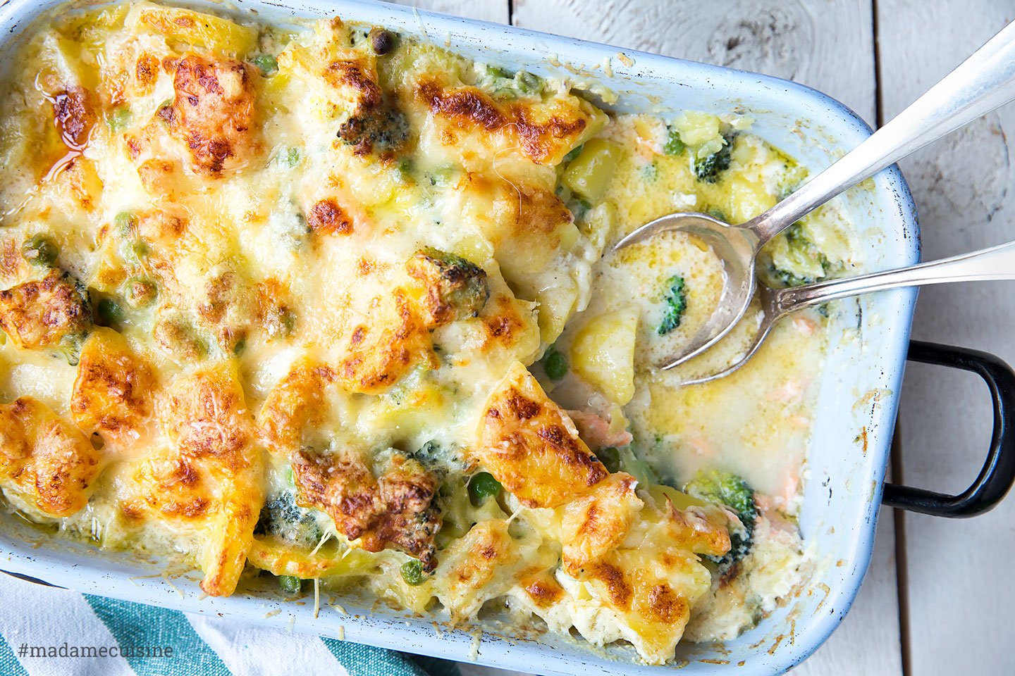 Kartoffel-Brokkoli-Auflauf mit Lachs | Madame Cuisine Rezept