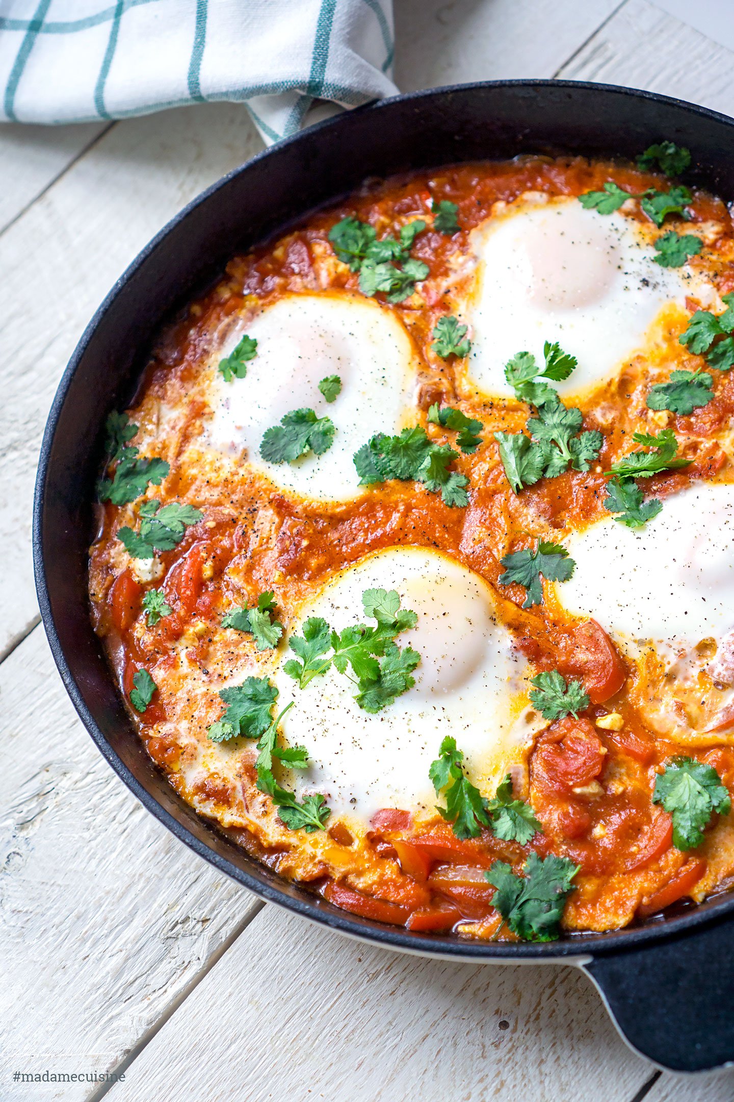 Shakshuka (Schakschuka) Israelische Köstlichkeit Madame Cuisine