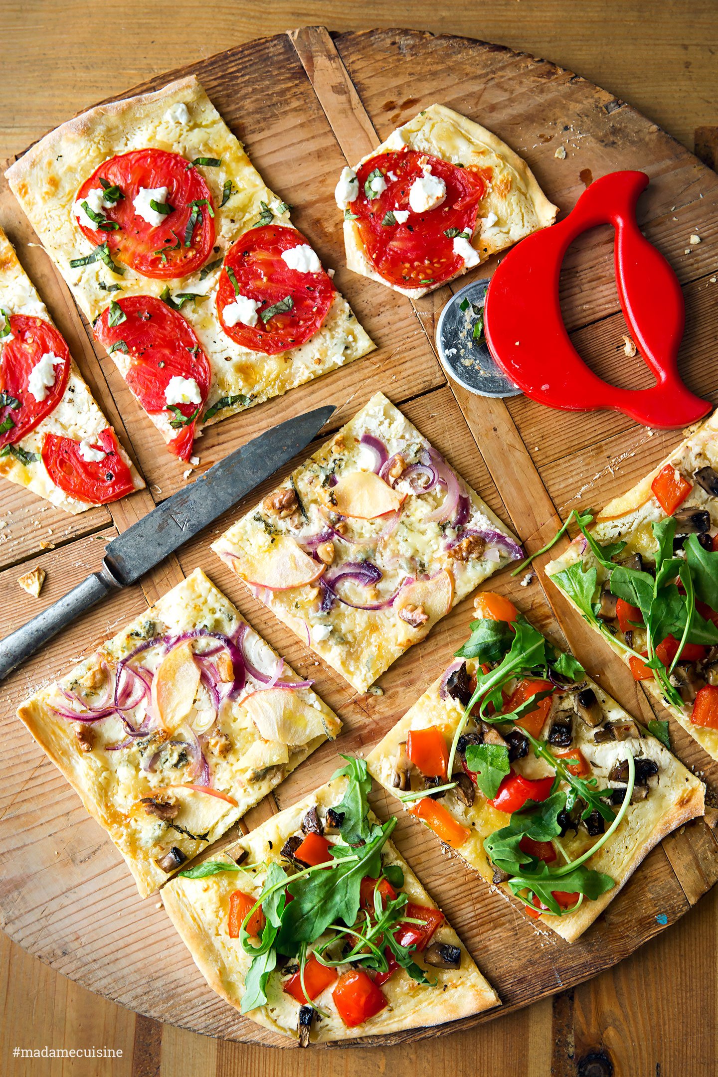 Gemüse-Flammkuchen: Herzhaft und knusprig - Madame Cuisine