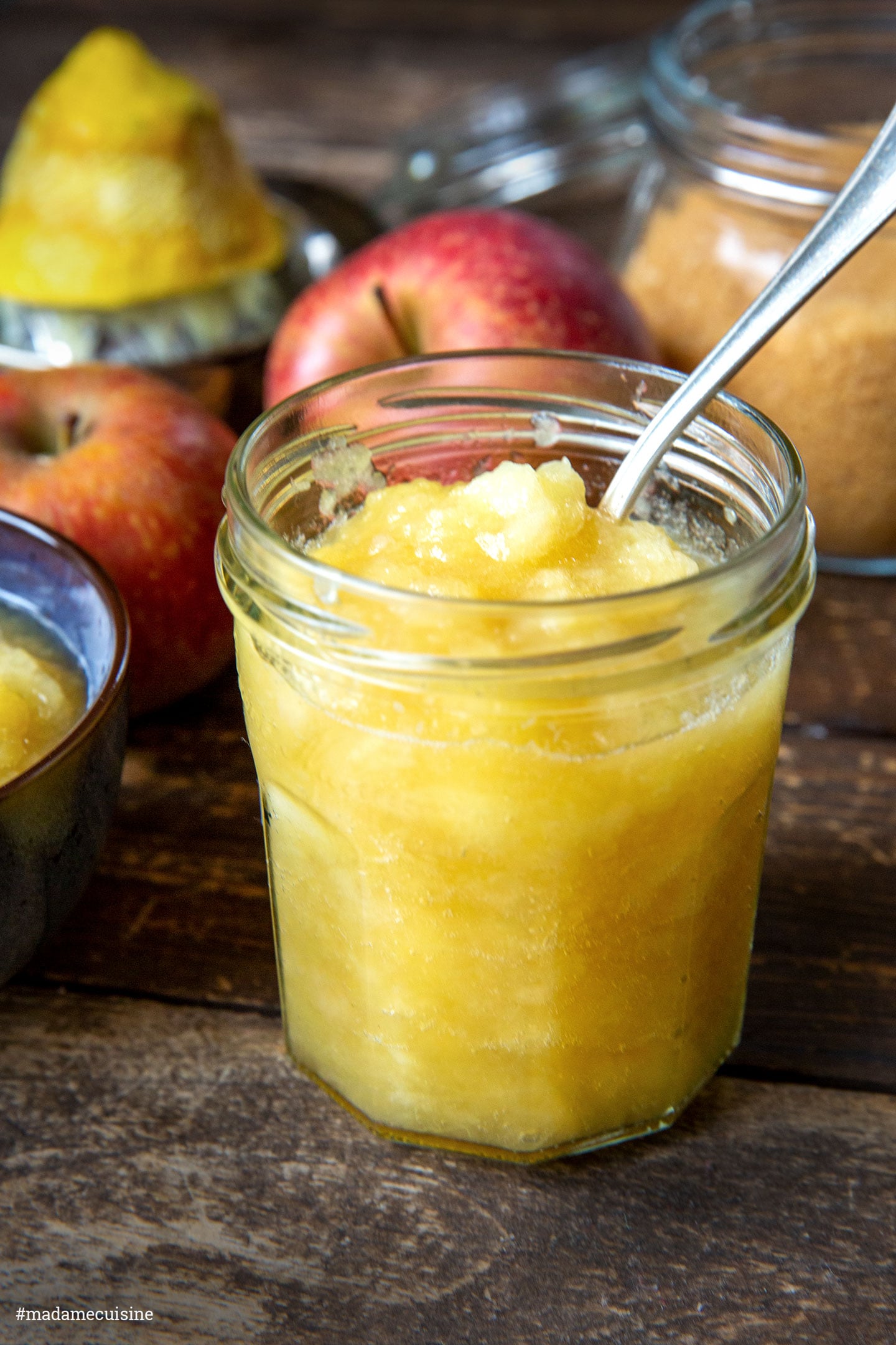 Selbstgemachtes Apfelkompott