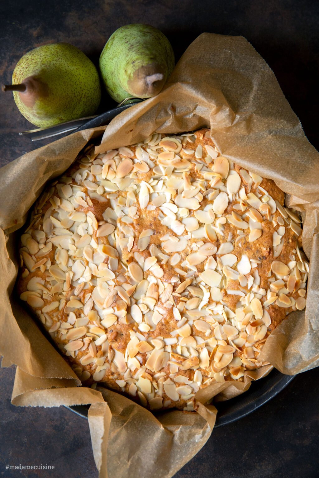 Gestürzter Birnenkuchen upside-down - Madame Cuisine