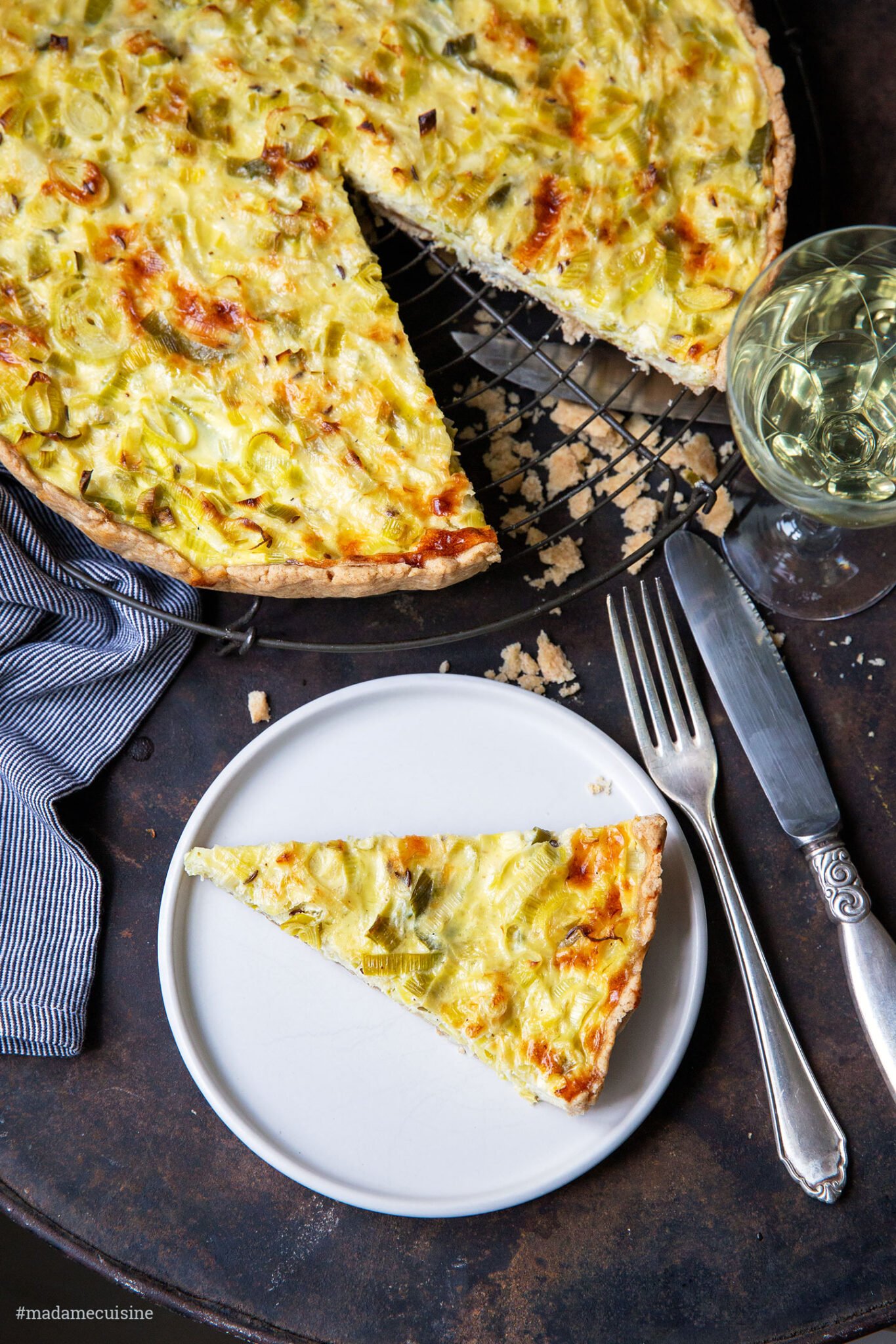 Quiche mit Lauch (Porree-Quiche) - Madame Cuisine