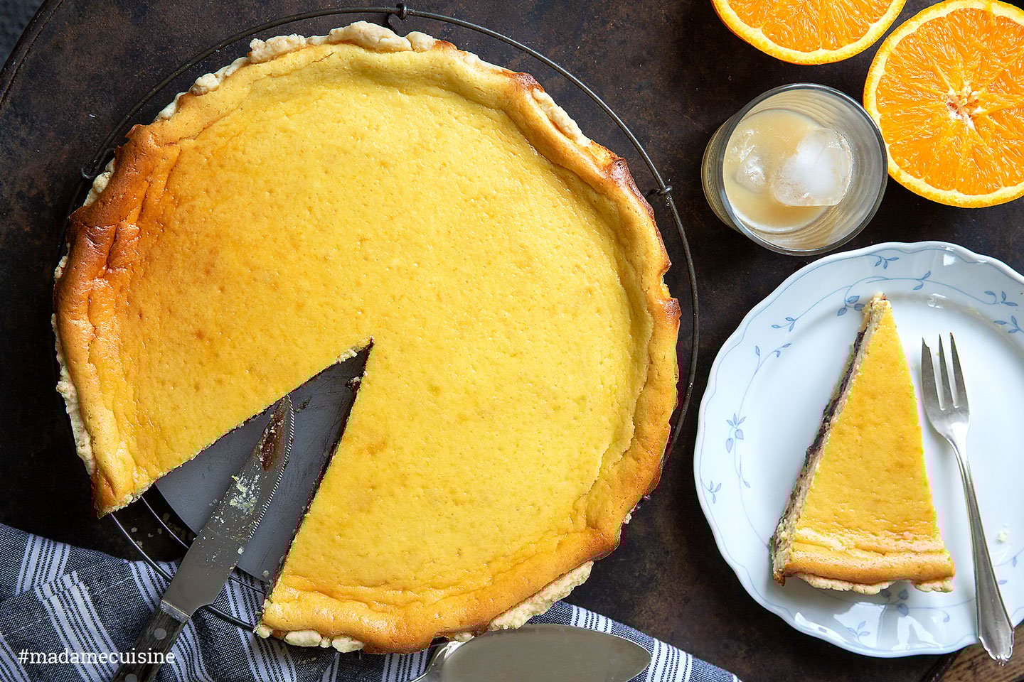 Orangen-Schoko-Tarte mit Pastis - Madame Cuisine