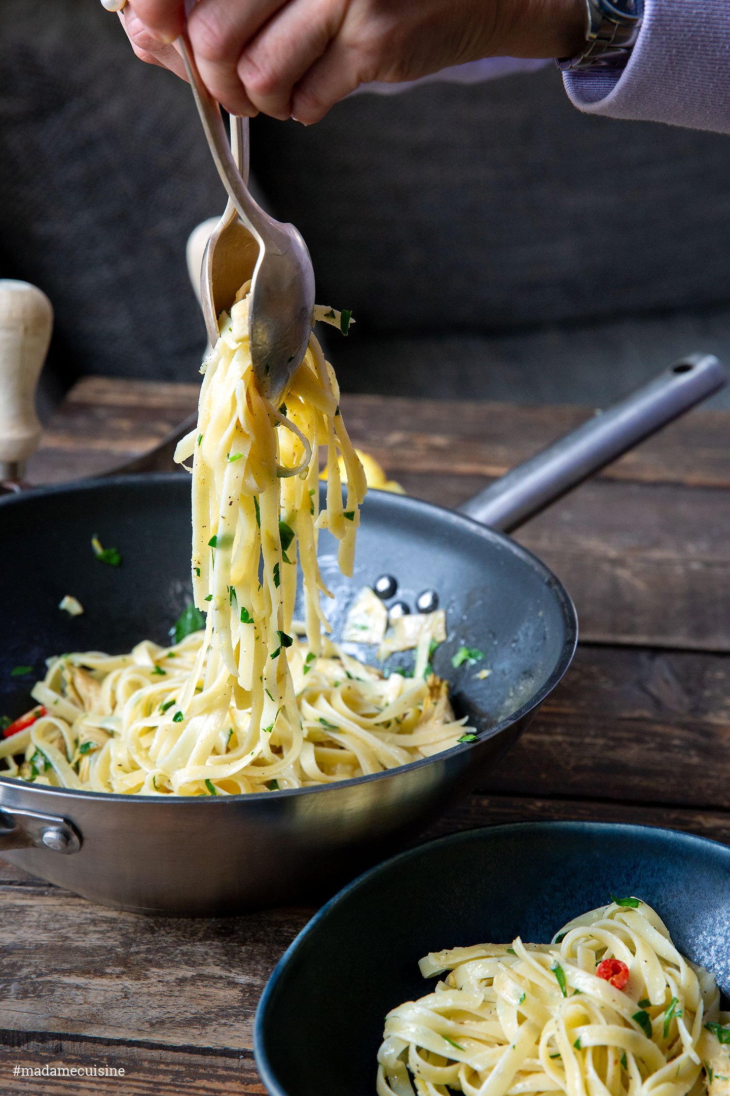 Tagliatelle mit Artischocken - Madame Cuisine
