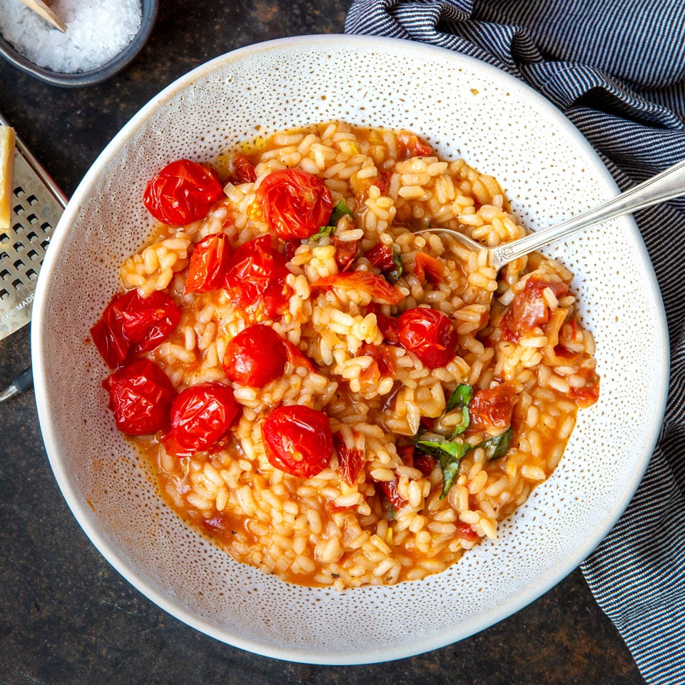 TomatenRisotto mit zweierlei Tomaten Madame Cuisine