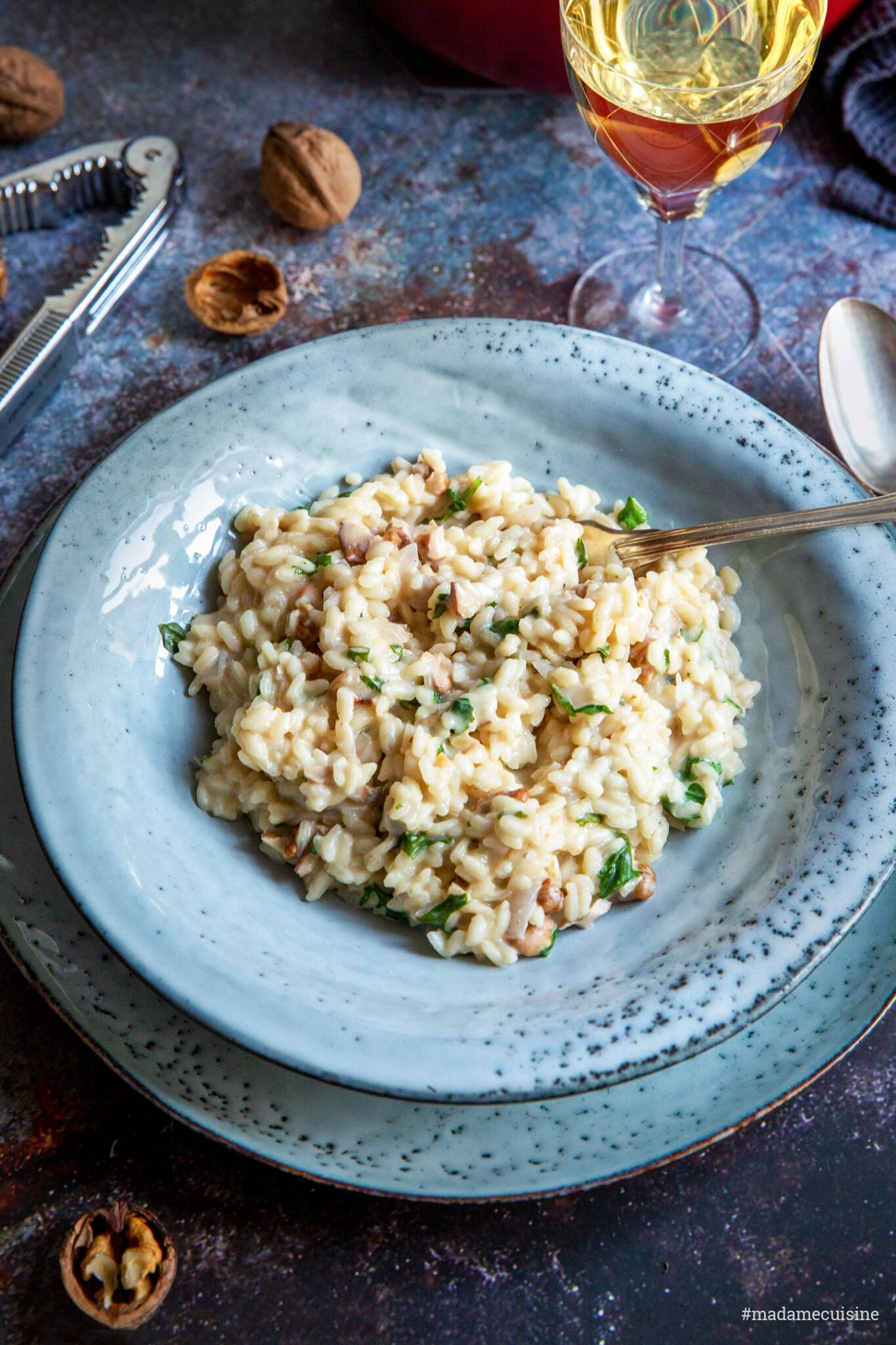 Risotto mit Walnüssen, und Rucola Madame Cuisine