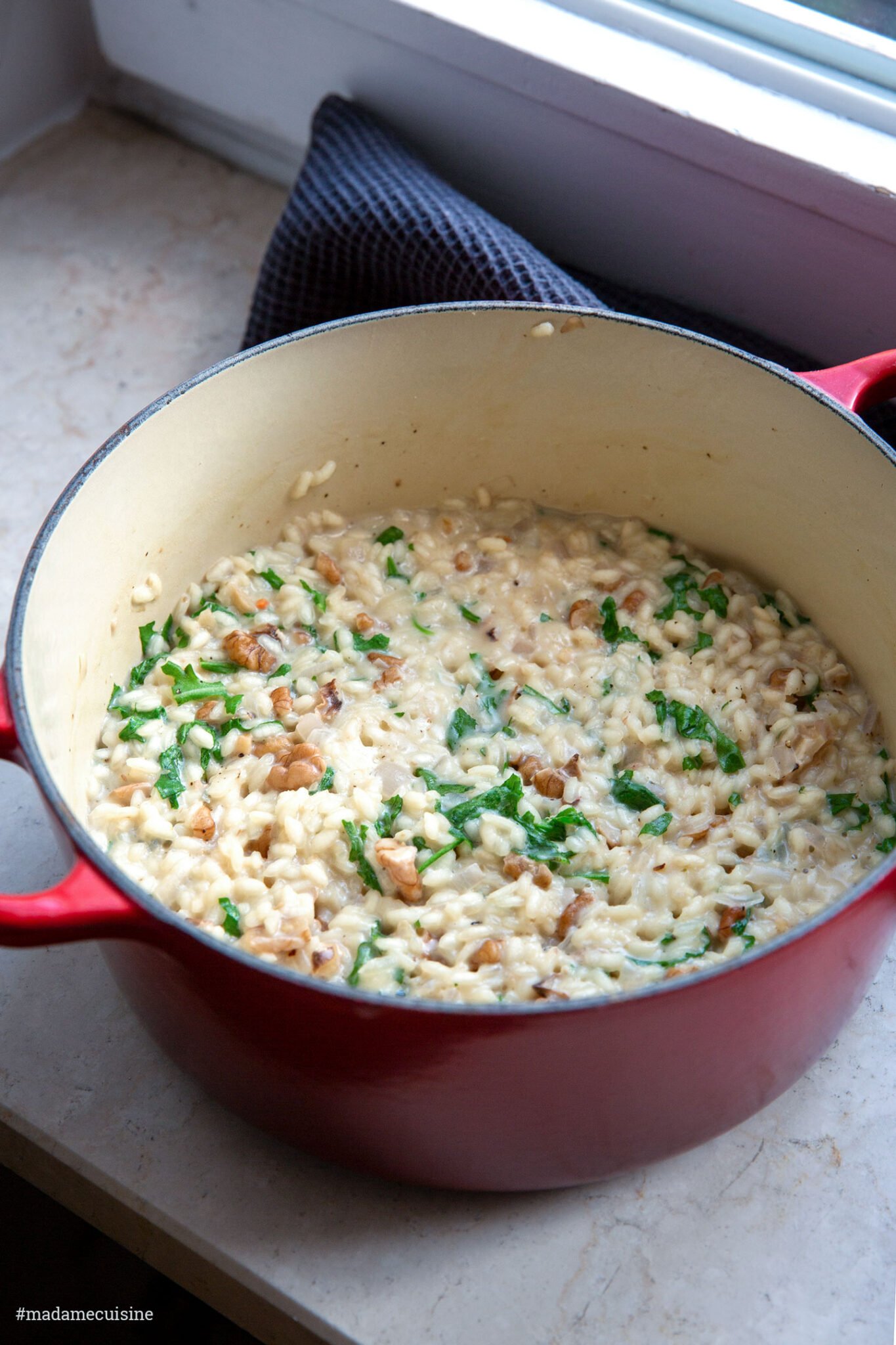 Risotto mit Walnüssen, und Rucola Madame Cuisine
