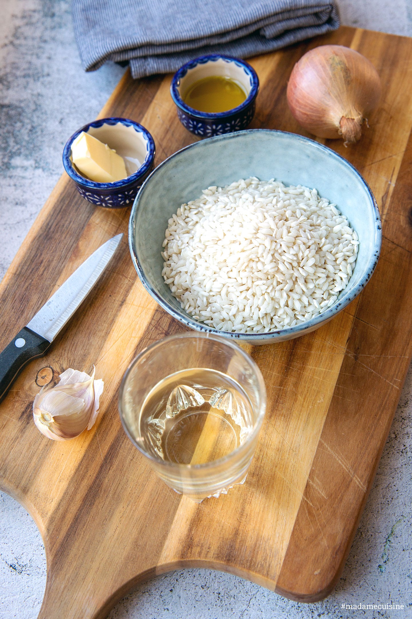 Zutaten für das Risotto Grundrezept