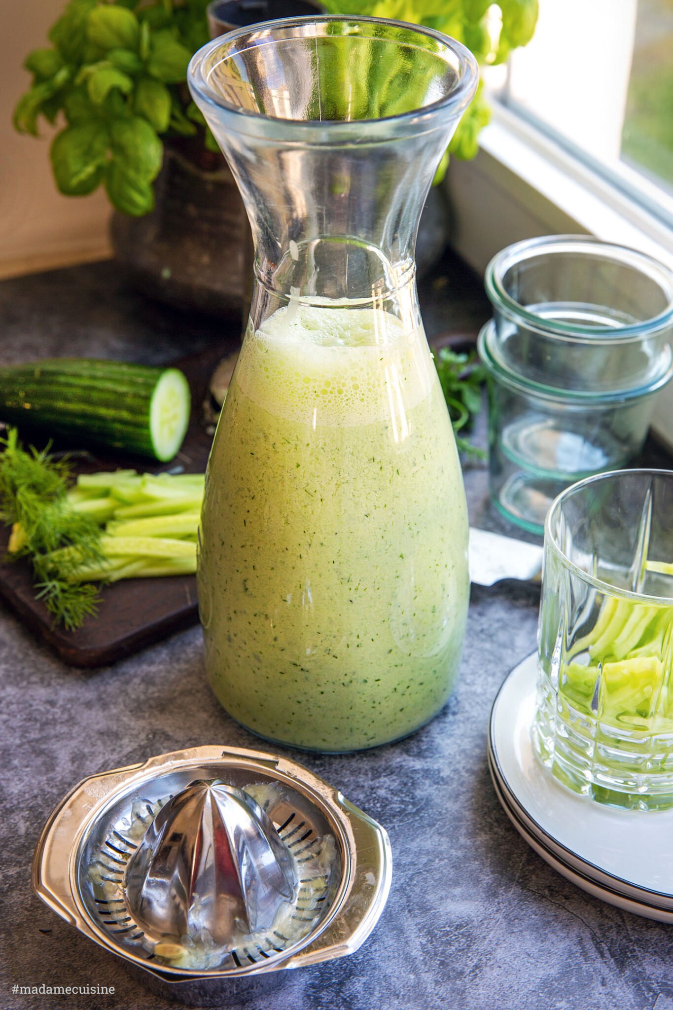 Kalte Gurkensuppe mit Joghurt und Dill - Madame Cuisine
