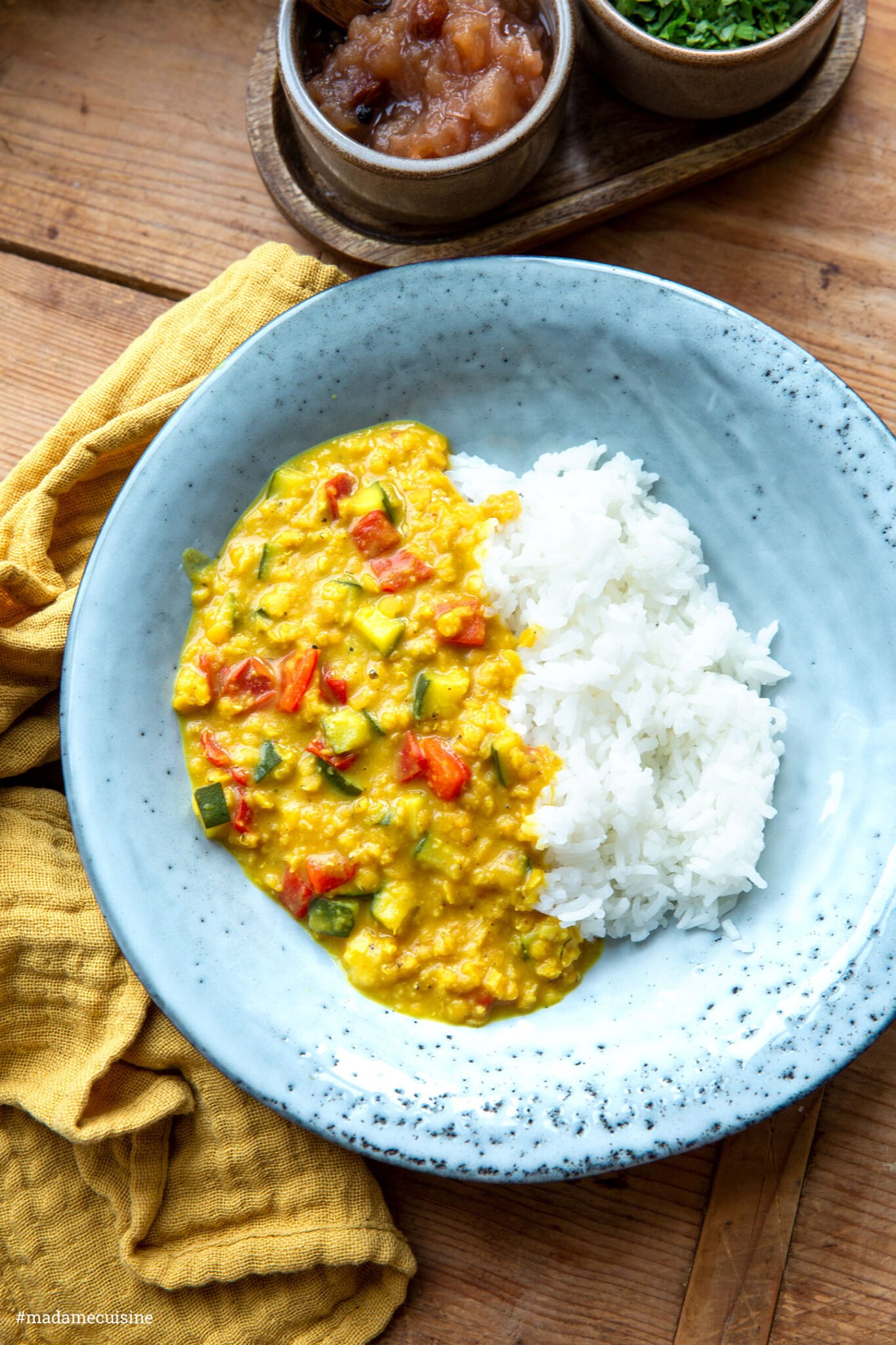 Linsen-Dal mit Zucchini &amp; Paprika - Madame Cuisine