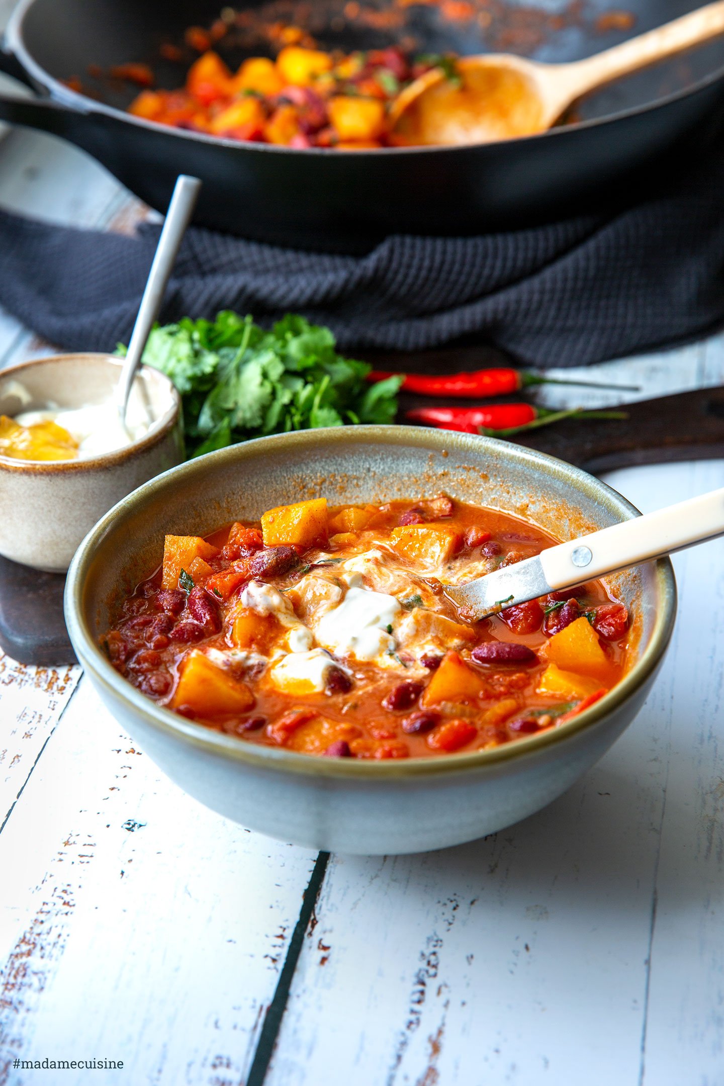 Chili sin Carne mit Quitten - Madame Cuisine