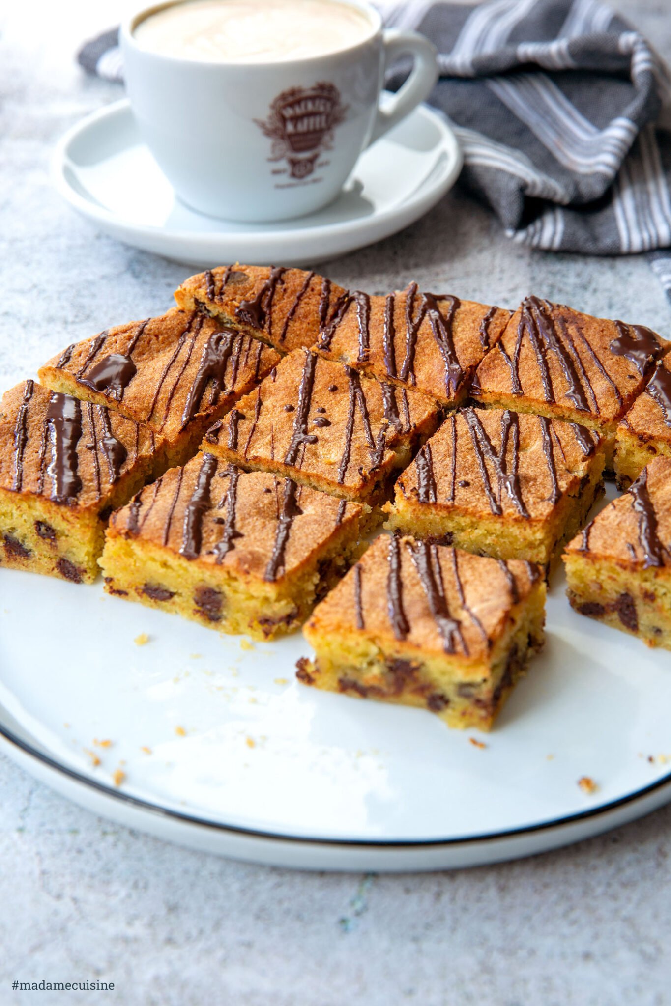 Blondies (helle Brownies) - Madame Cuisine