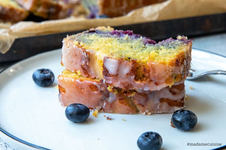 Blaubeer-Buttermilch-Zitronenkuchen - Madame Cuisine