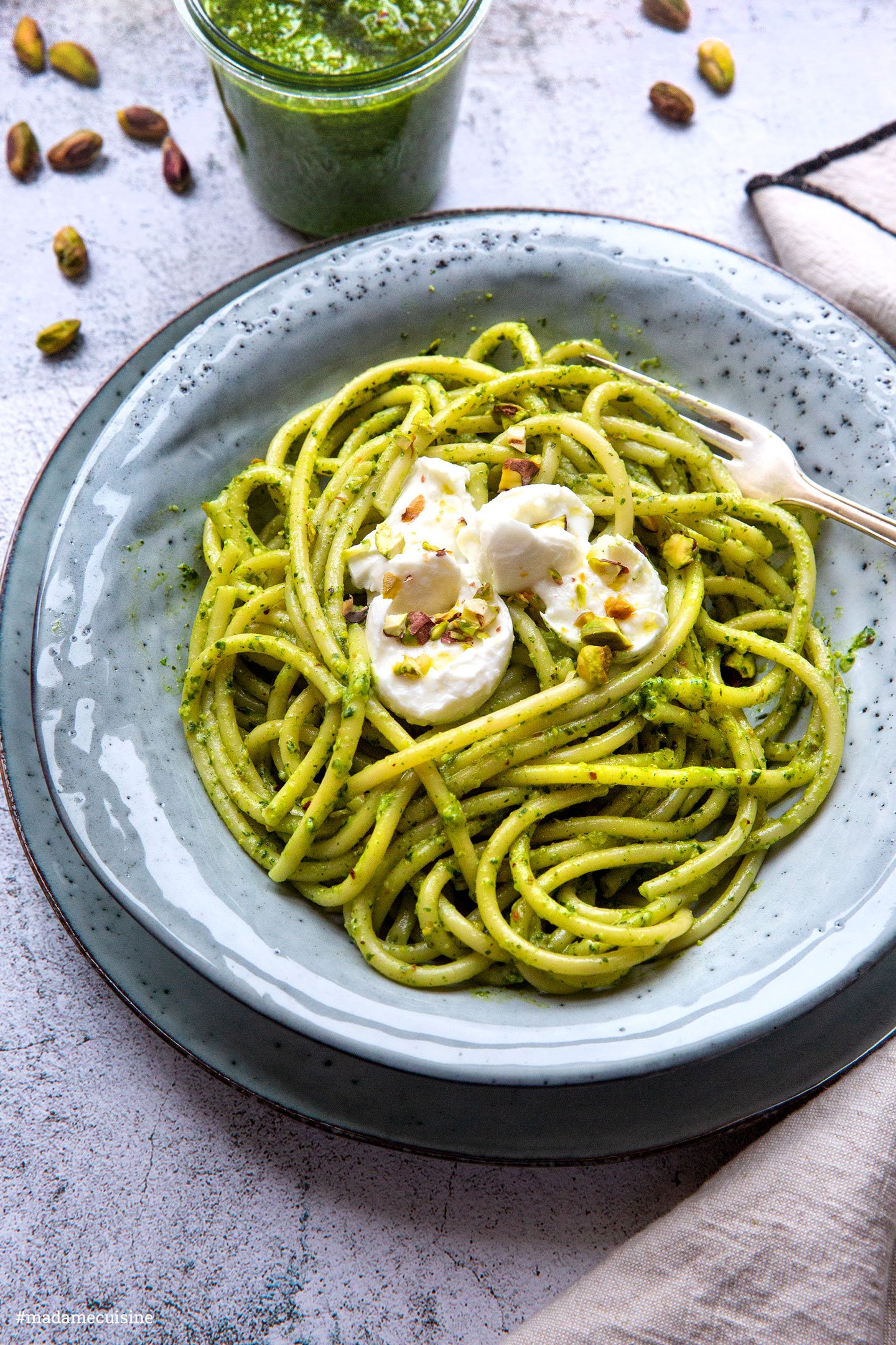 Pasta mit Pistazien-Pesto | Madame Cuisine Rezept