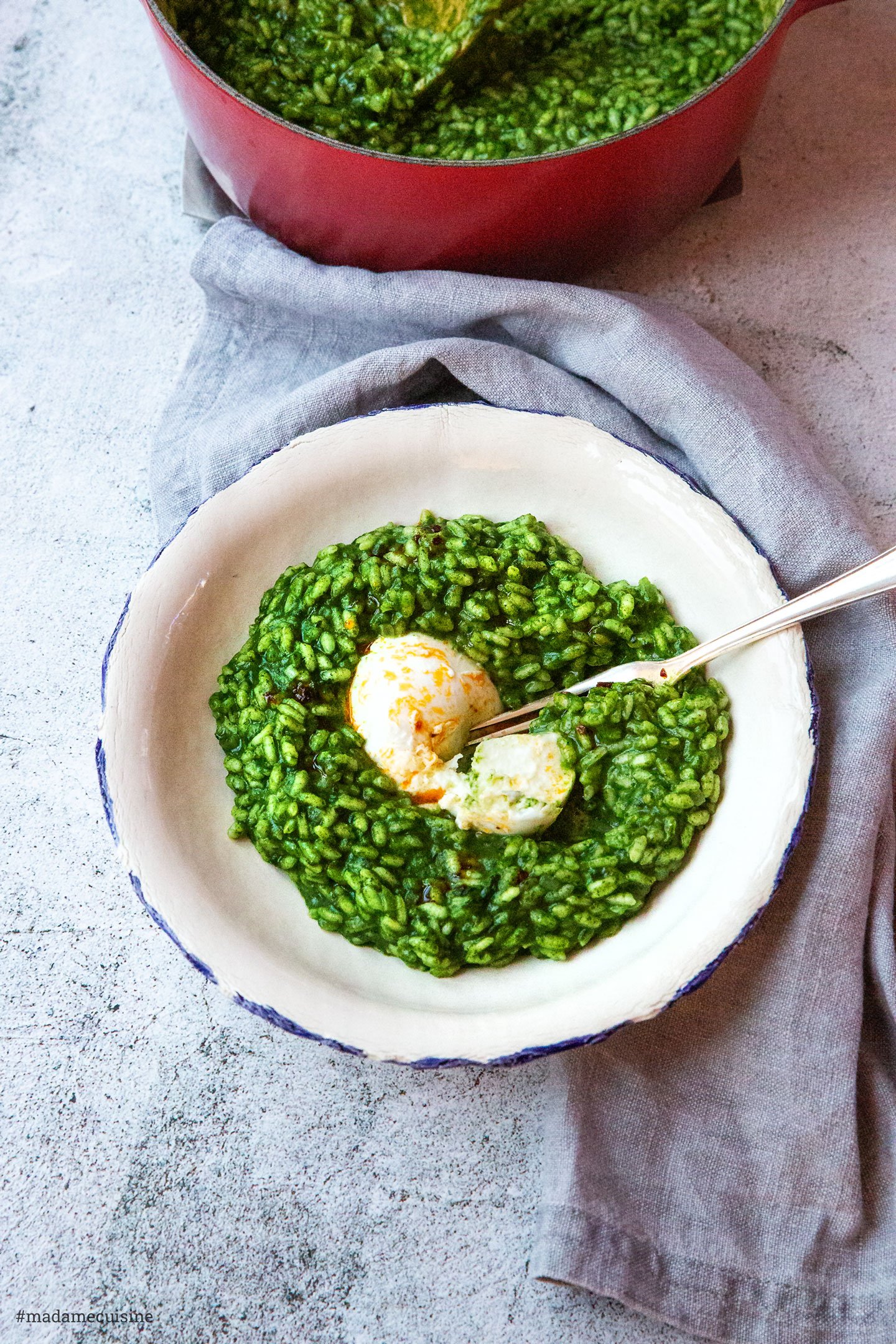 Risotto Verde - grüner Reis | Madame Cuisine Rezept