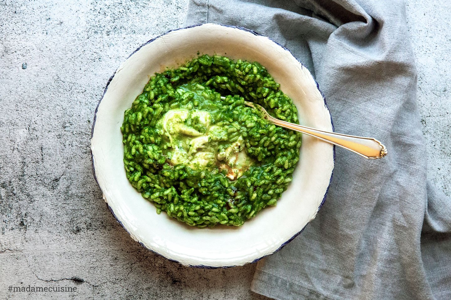 Risotto Verde - grüner Reis | Madame Cuisine Rezept
