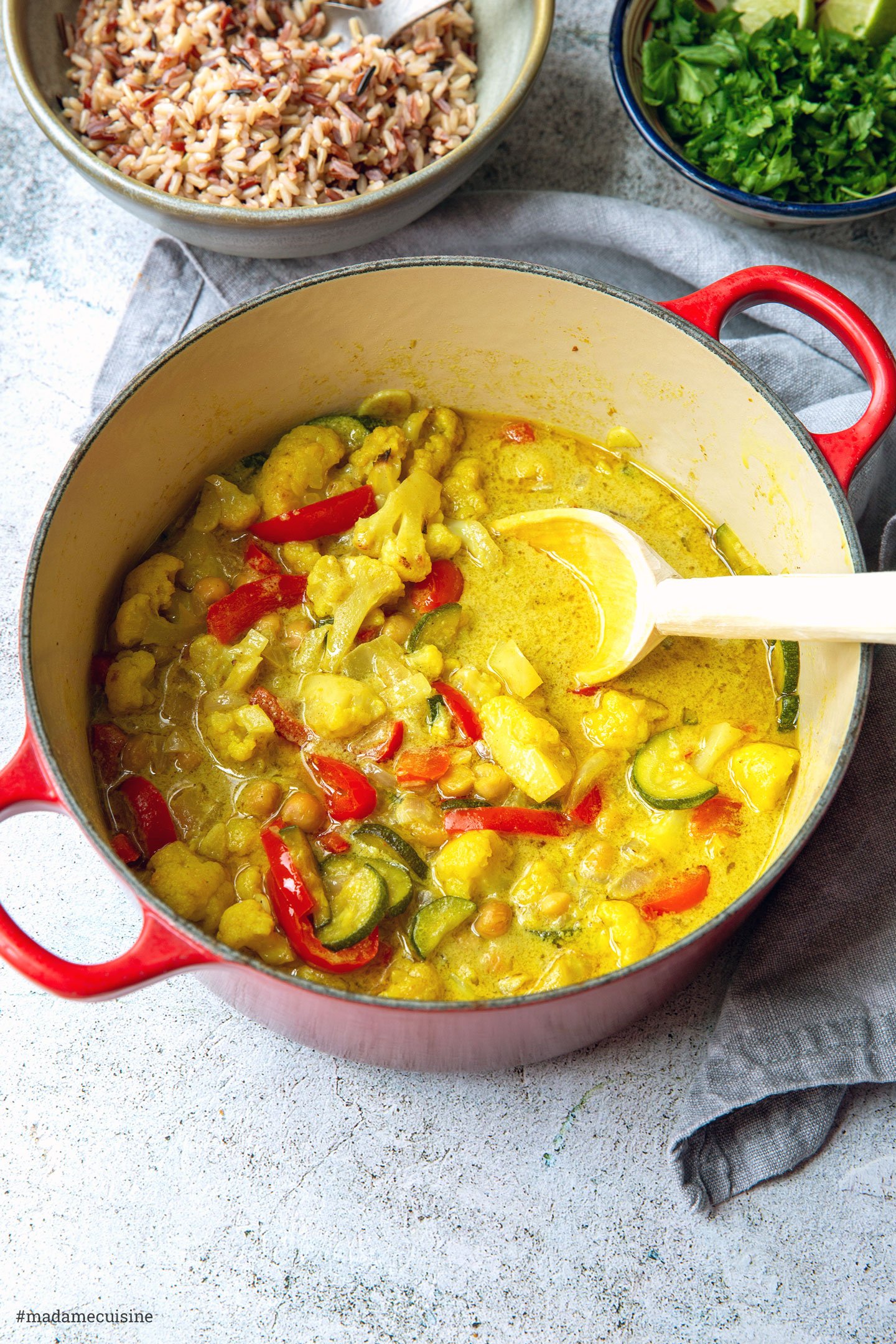 Blumenkohl-Kichererbsen-Curry | Madame Cuisine Rezept