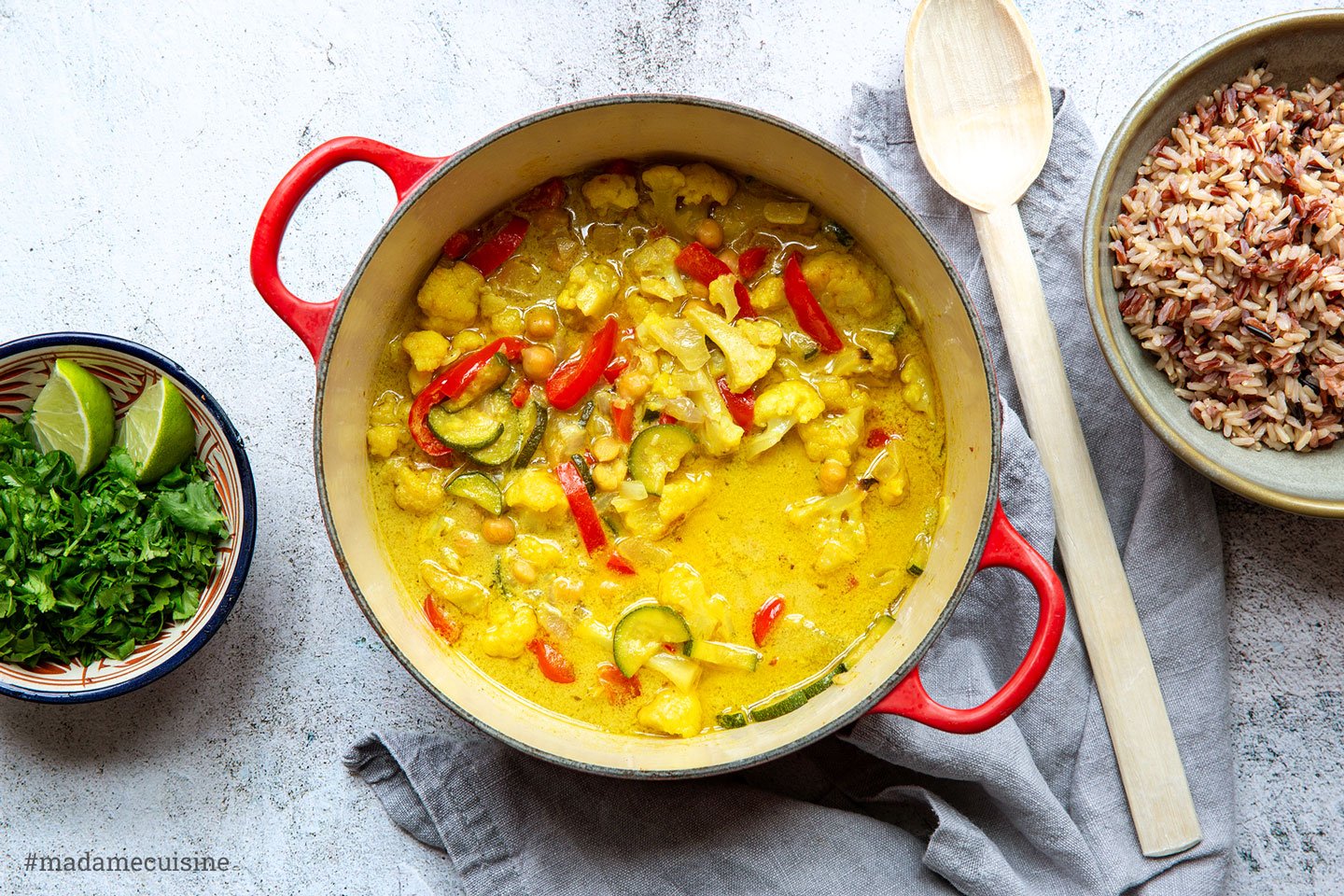 Blumenkohl-Kichererbsen-Curry | Madame Cuisine Rezept