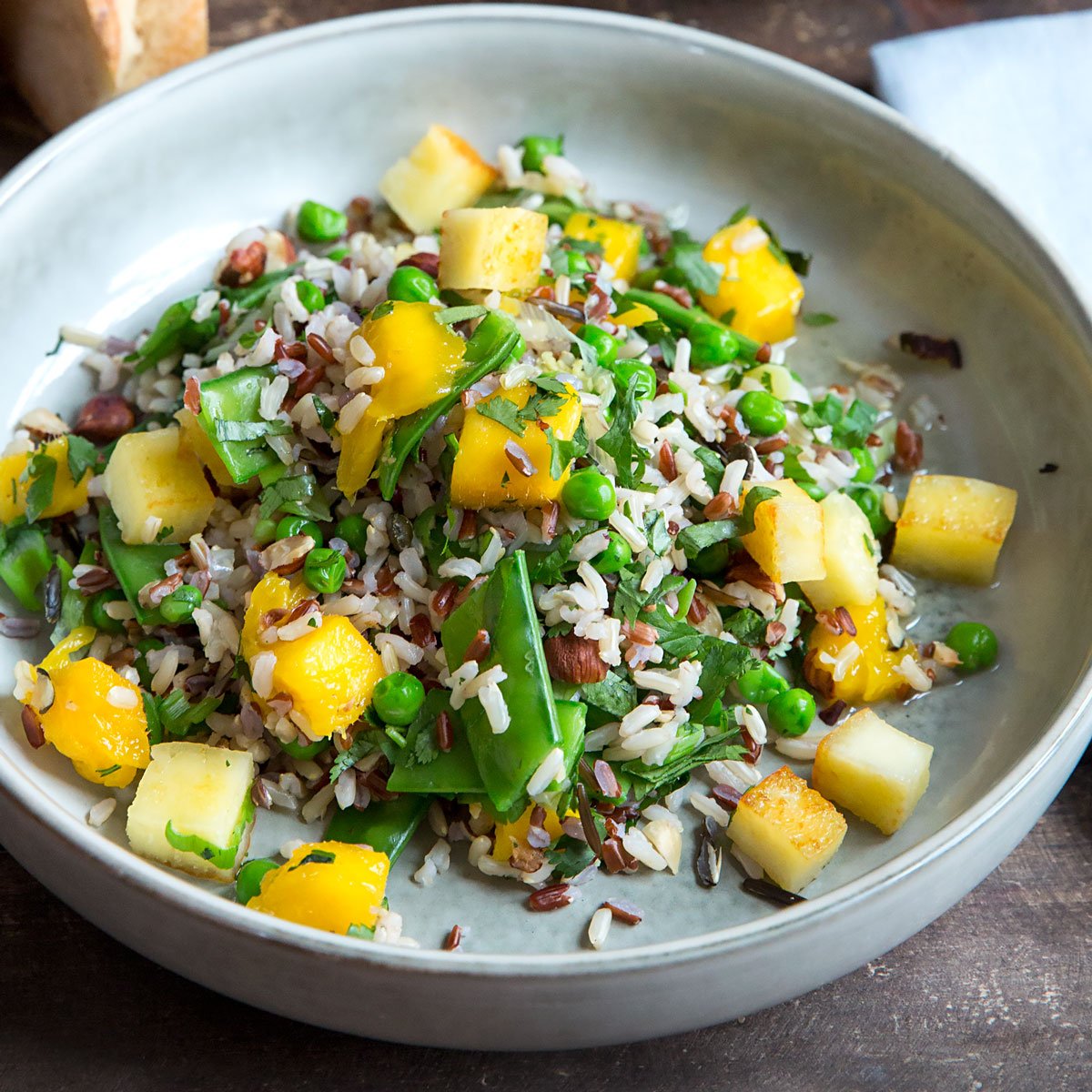 Wildreissalat mit Mango & Paneer