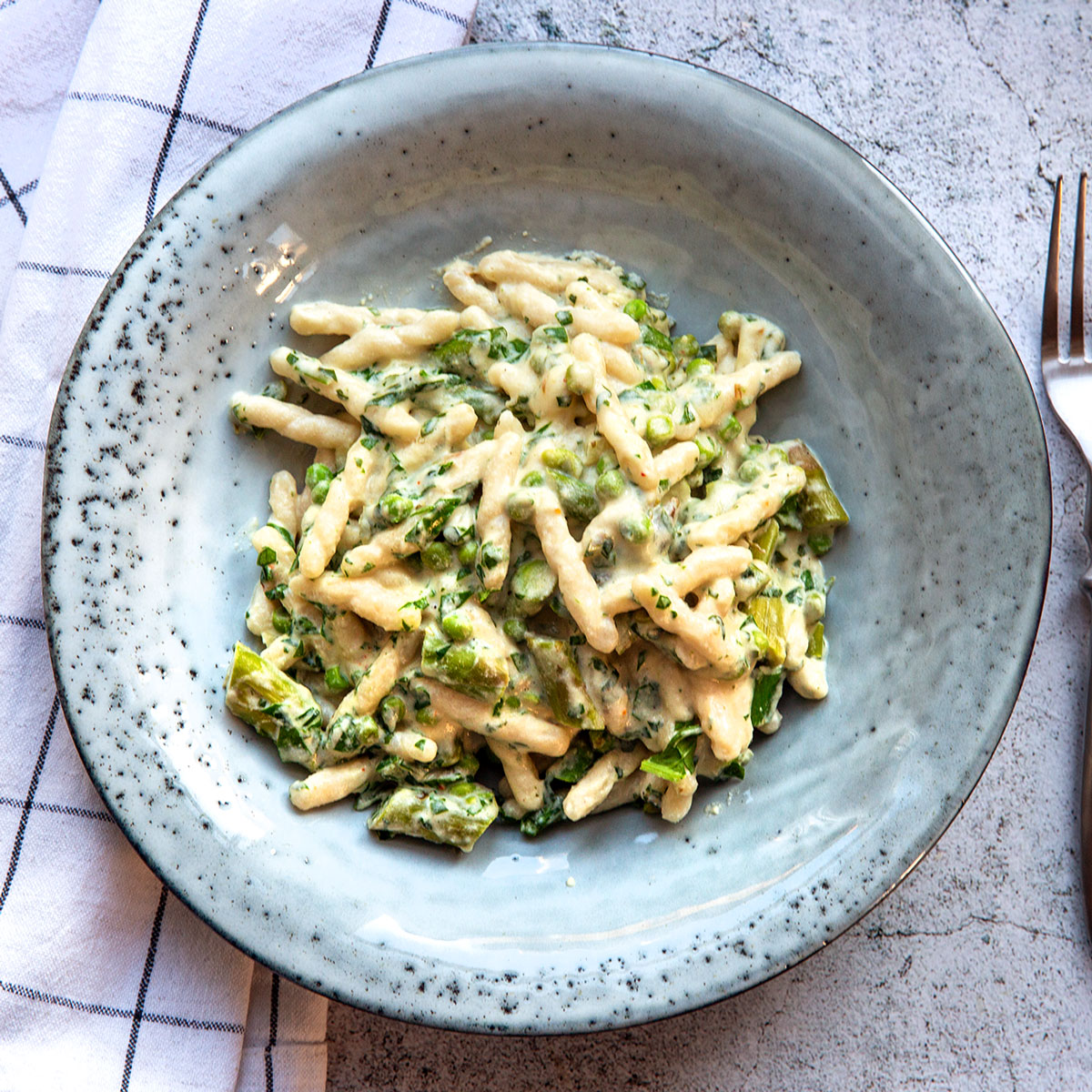 Pasta Mit Erbsen Und Gr nem Spargel Madame Cuisine