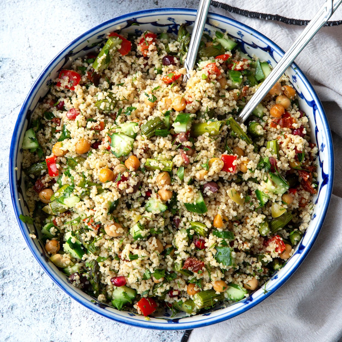 Couscous mit grünem Spargel - Madame Cuisine