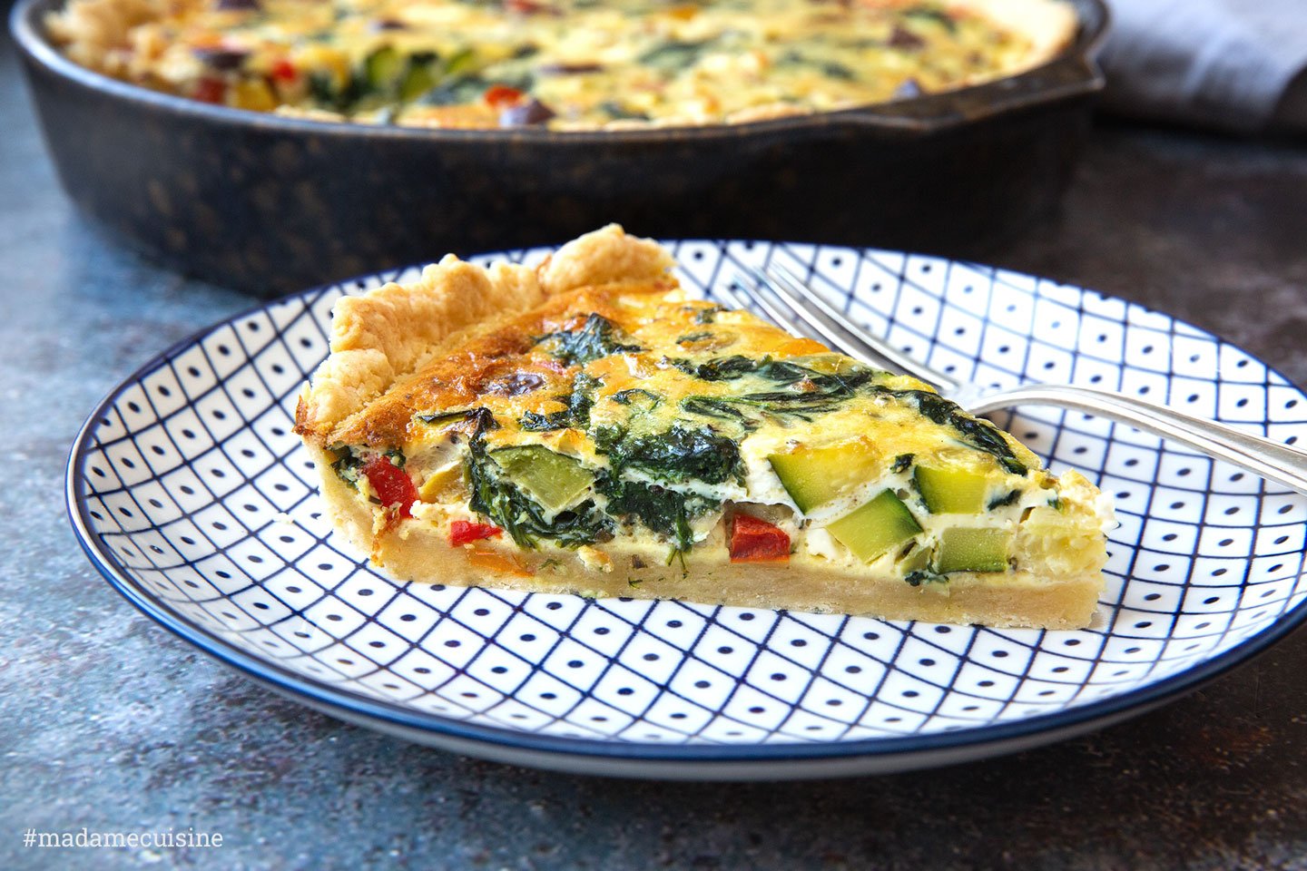 Mediterrane Gemüse-Quiche | Madame Cuisine Rezept