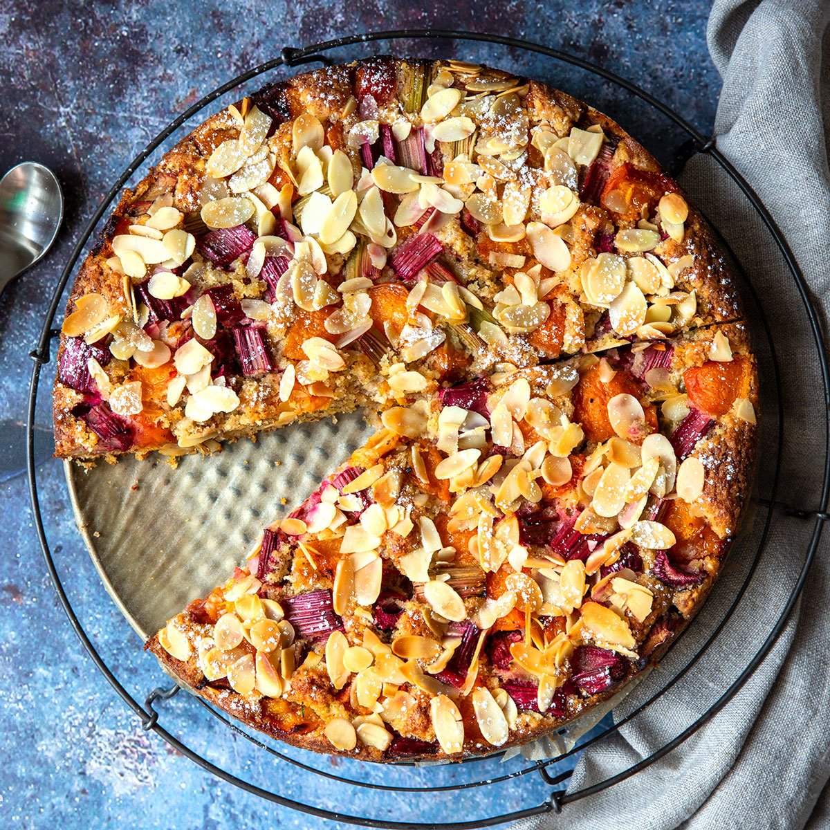 Rhabarber-Aprikosen-Kuchen - Madame Cuisine