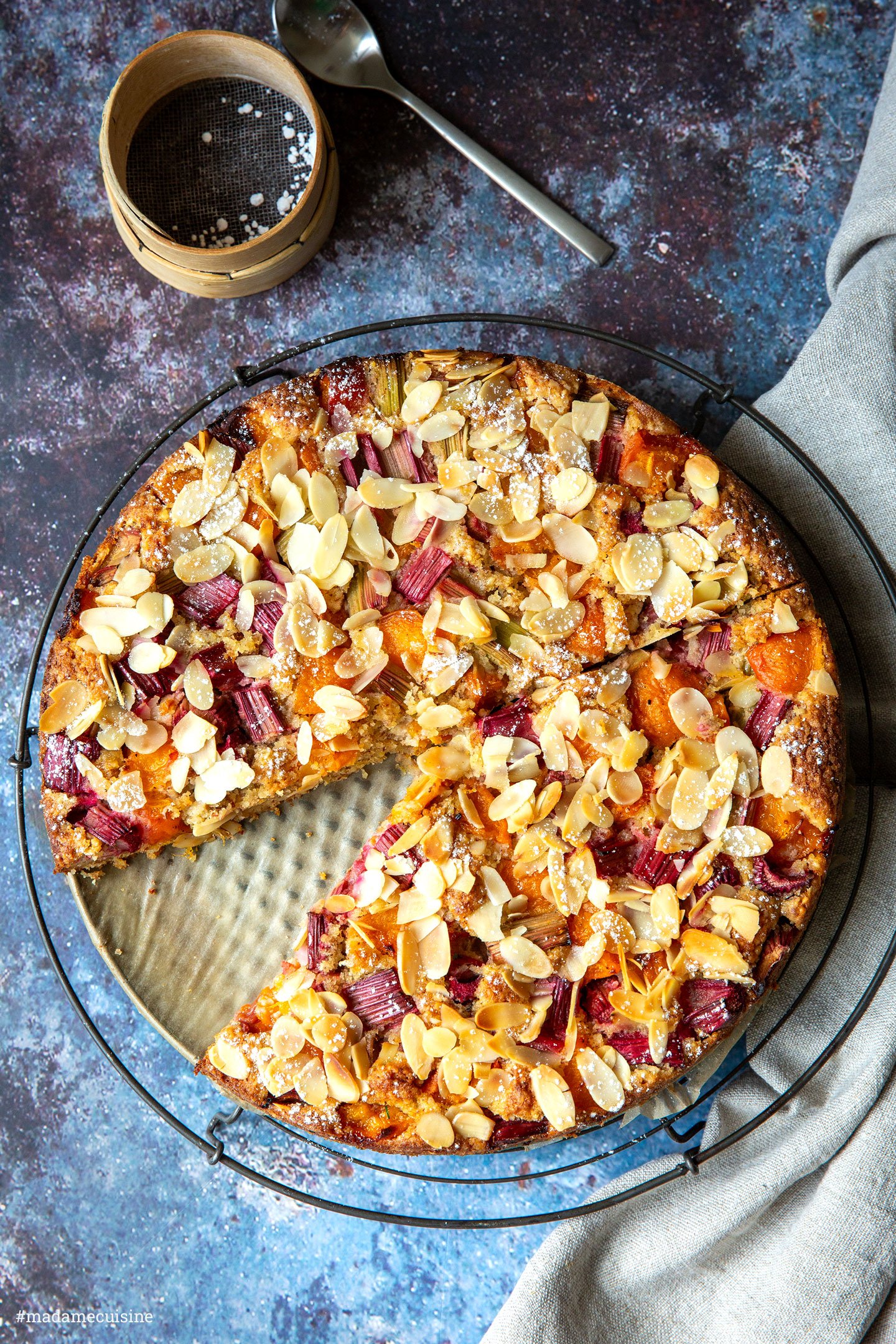 Rhabarber-Aprikosen-Kuchen | Madame Cuisine Rezept