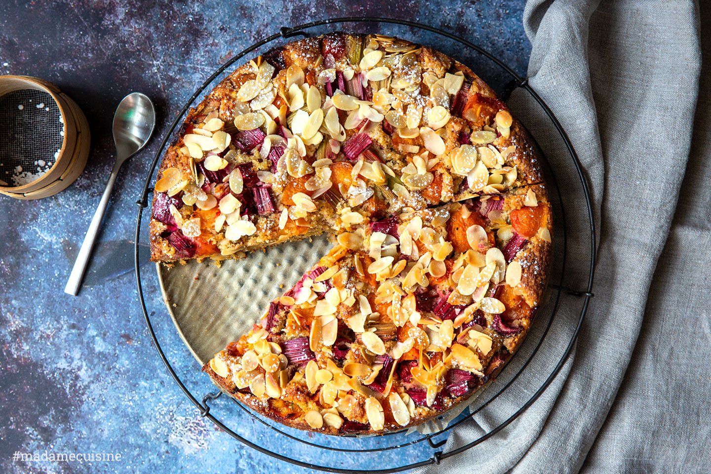 Rhabarber-Aprikosen-Kuchen | Madame Cuisine Rezept