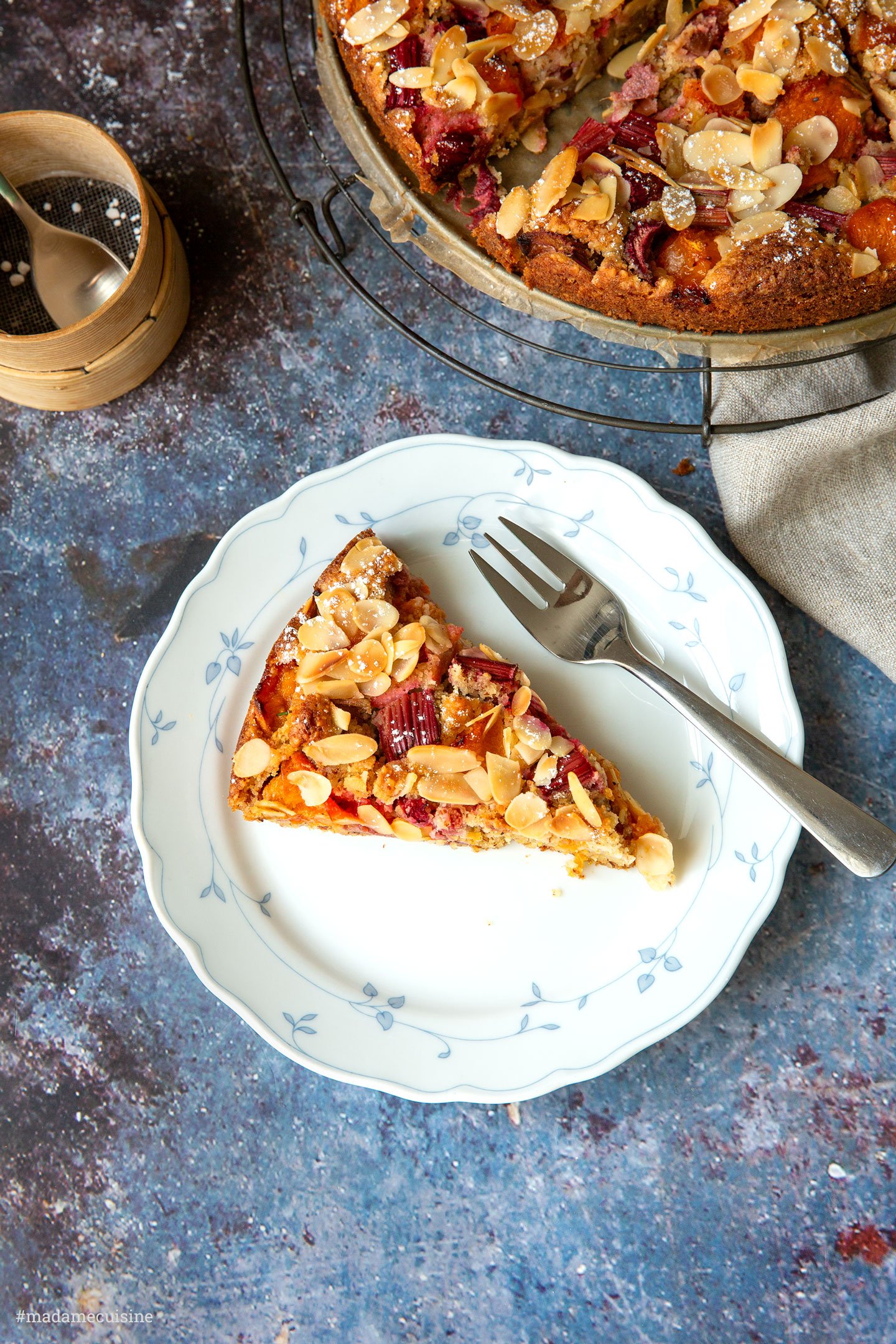 Rhabarber-Aprikosen-Kuchen | Madame Cuisine Rezept