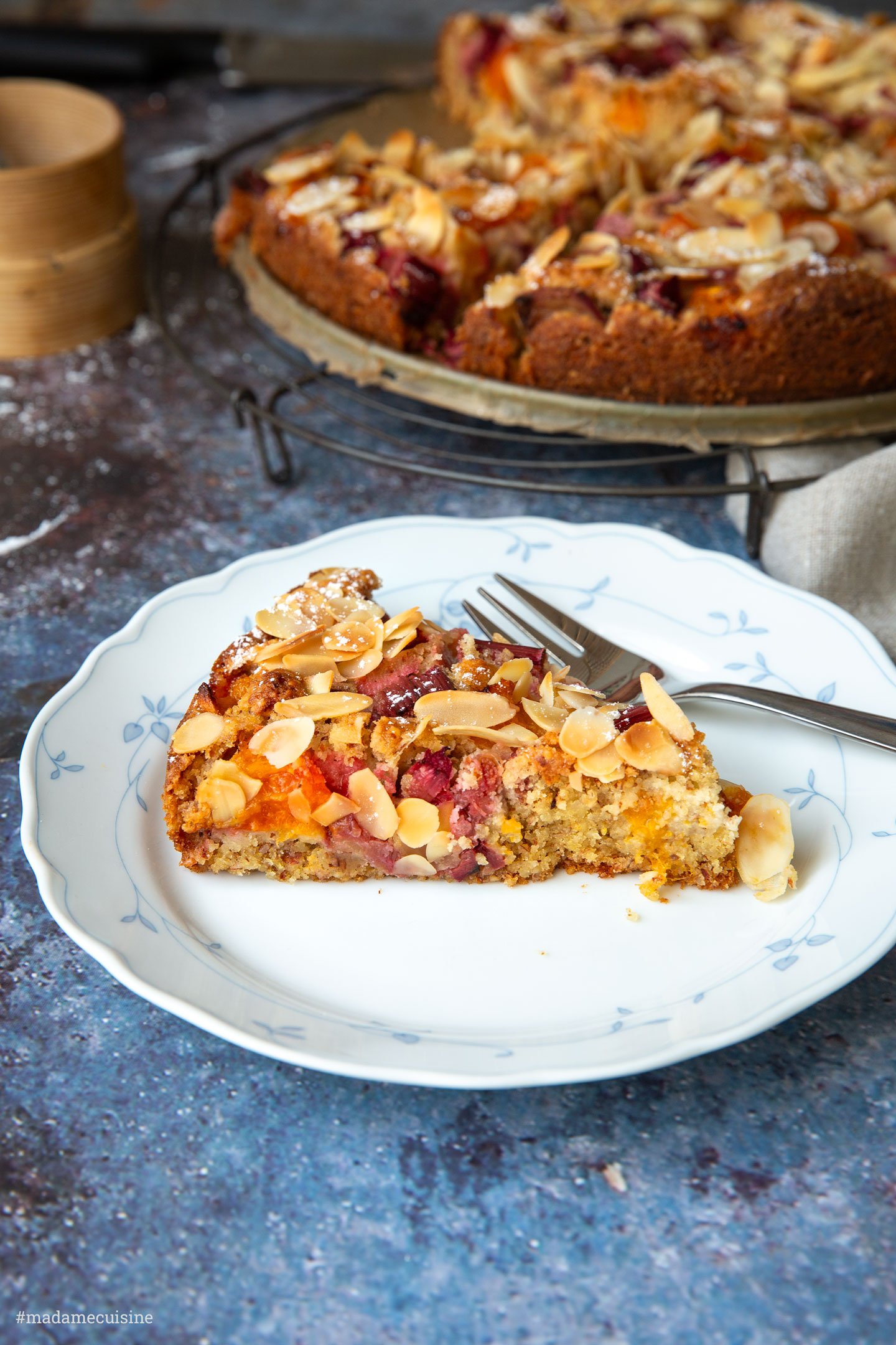 Rhabarber-Aprikosen-Kuchen | Madame Cuisine Rezept