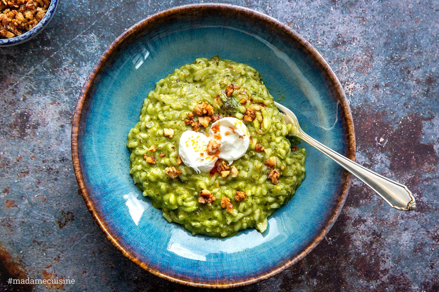 Risotto mit Rucola-Pesto und Walnuss | Madame Cuisine Rezept