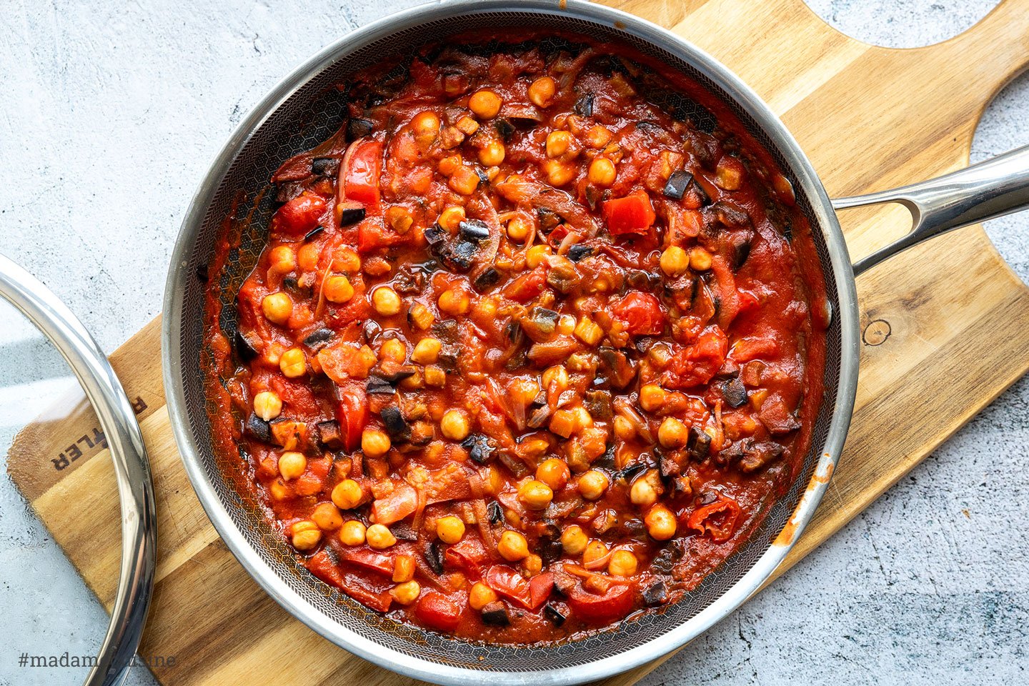 Auberginen-Tomaten-Pfanne | Madame Cuisine Rezept