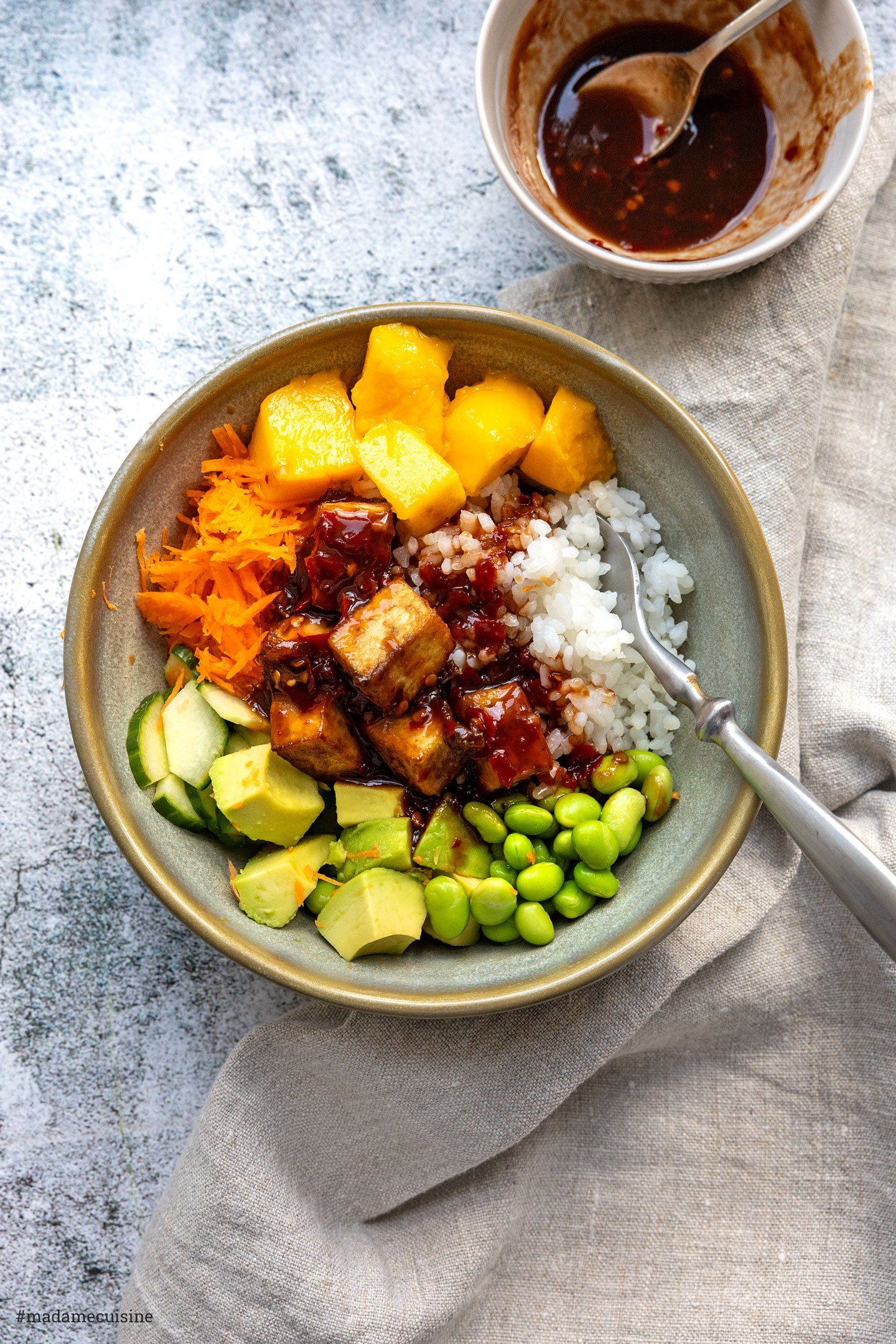 Vegane Sushi-Bowl (mit Mango & Avocado) | Madame Cuisine Rezept