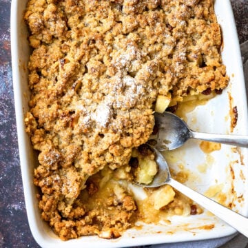 Apple Crumble mit Vanilleeis | Madame Cuisine Rezept