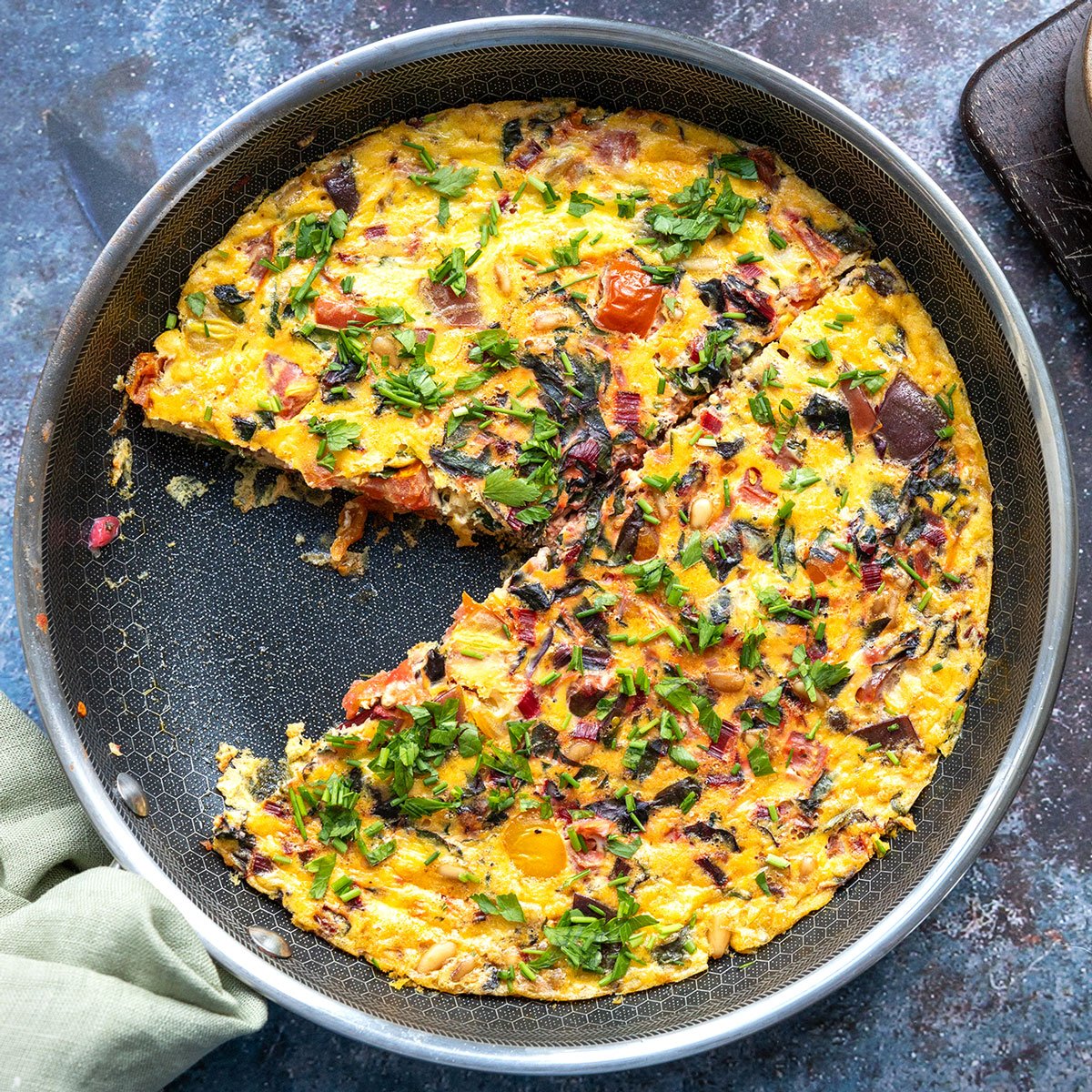 Frittata mit Mangold 