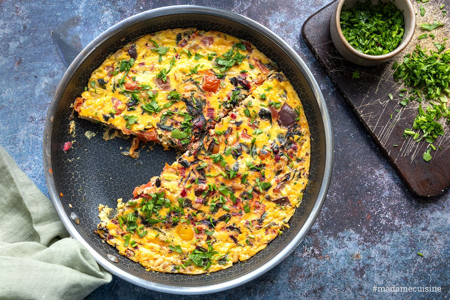 Ein gesundes herzhaftes Pfannengericht