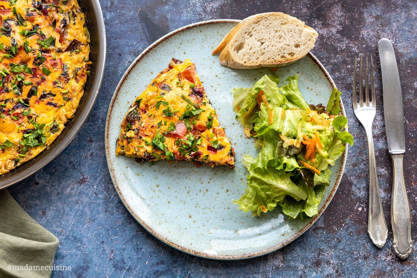 Frittata mit Mangold - Madame Cuisine