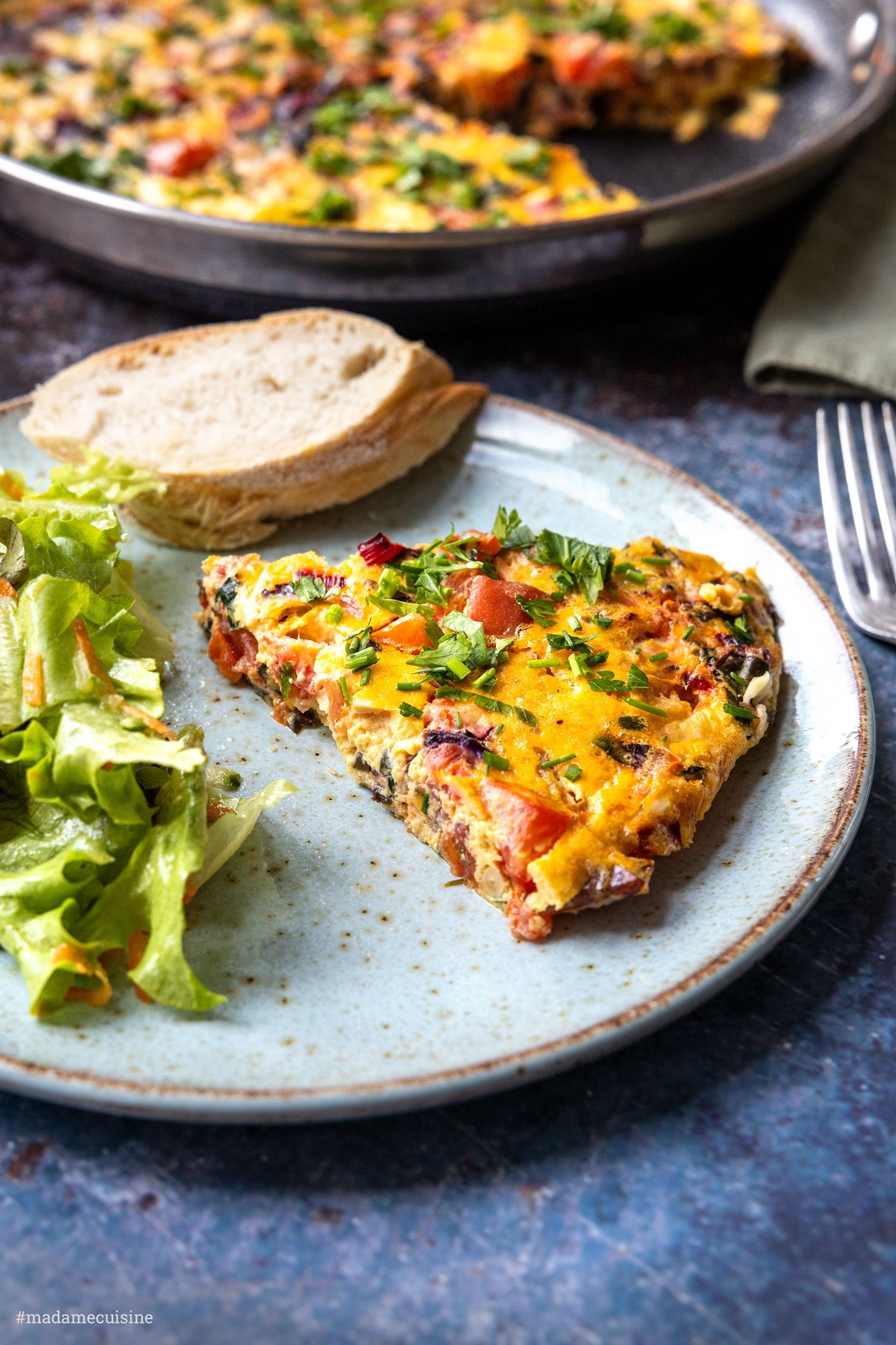 Frittata mit Mangold - Madame Cuisine