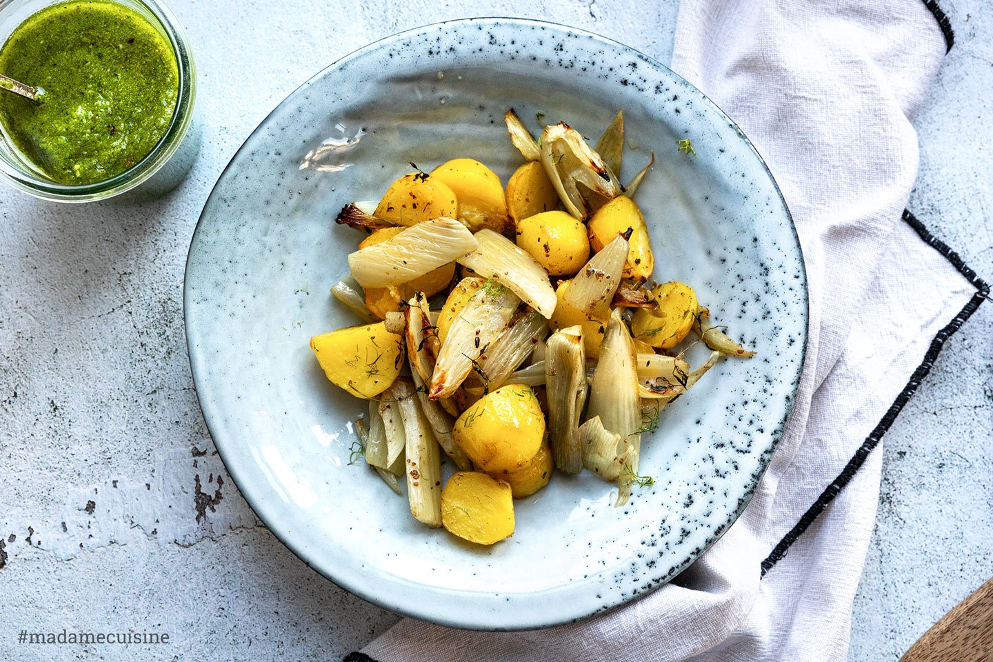 Kartoffel-Fenchel-Gemüse vom Blech - Madame Cuisine