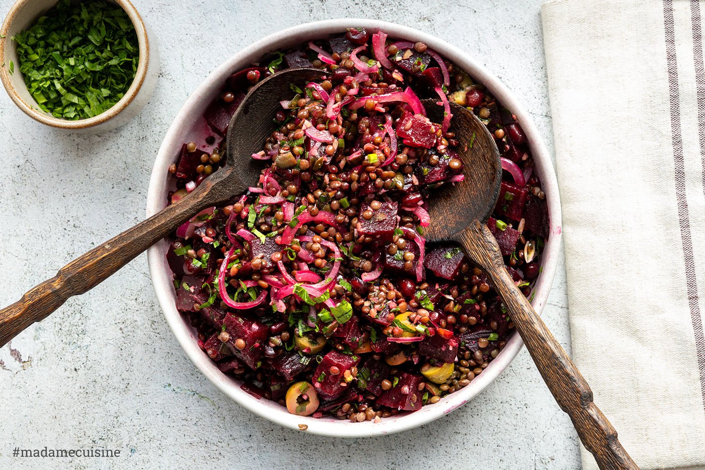 Linsensalat mit ofengegarter Rote Bete | Madame Cuisine Rezept
